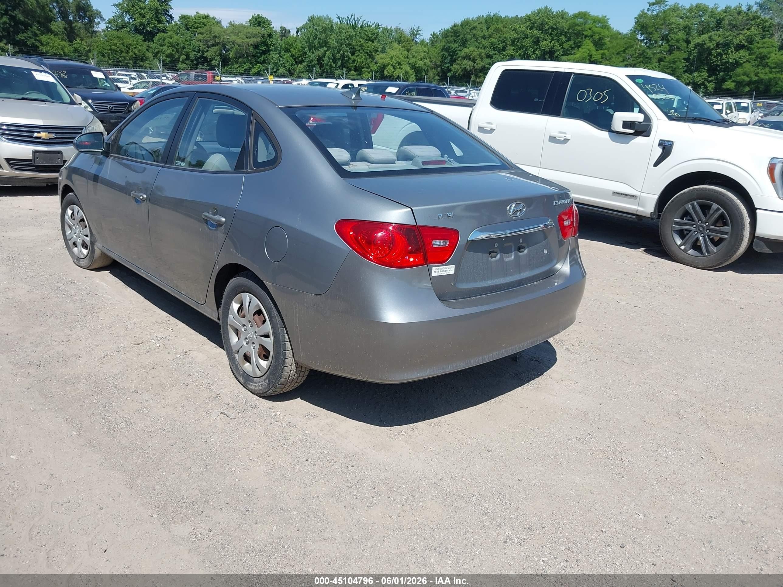 2010 Hyundai Elantra Gls Gray vin: KMHDU4AD2AU176469