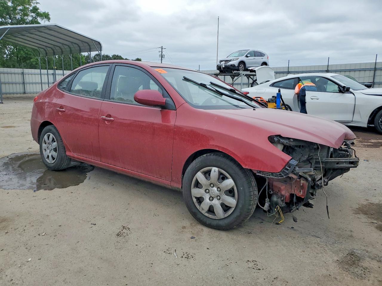 2010 Hyundai Elantra Gls Burgundy vin: KMHDU4AD2AU182966