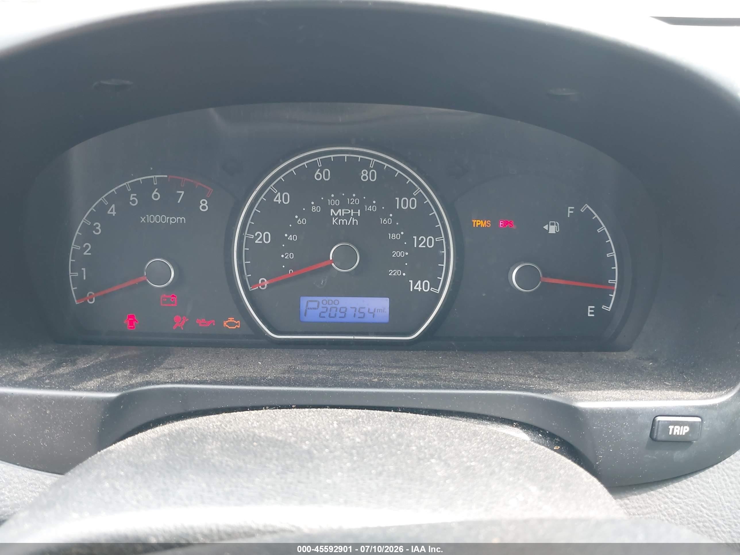 2010 Hyundai Elantra Gls Blue vin: KMHDU4AD2AU195930