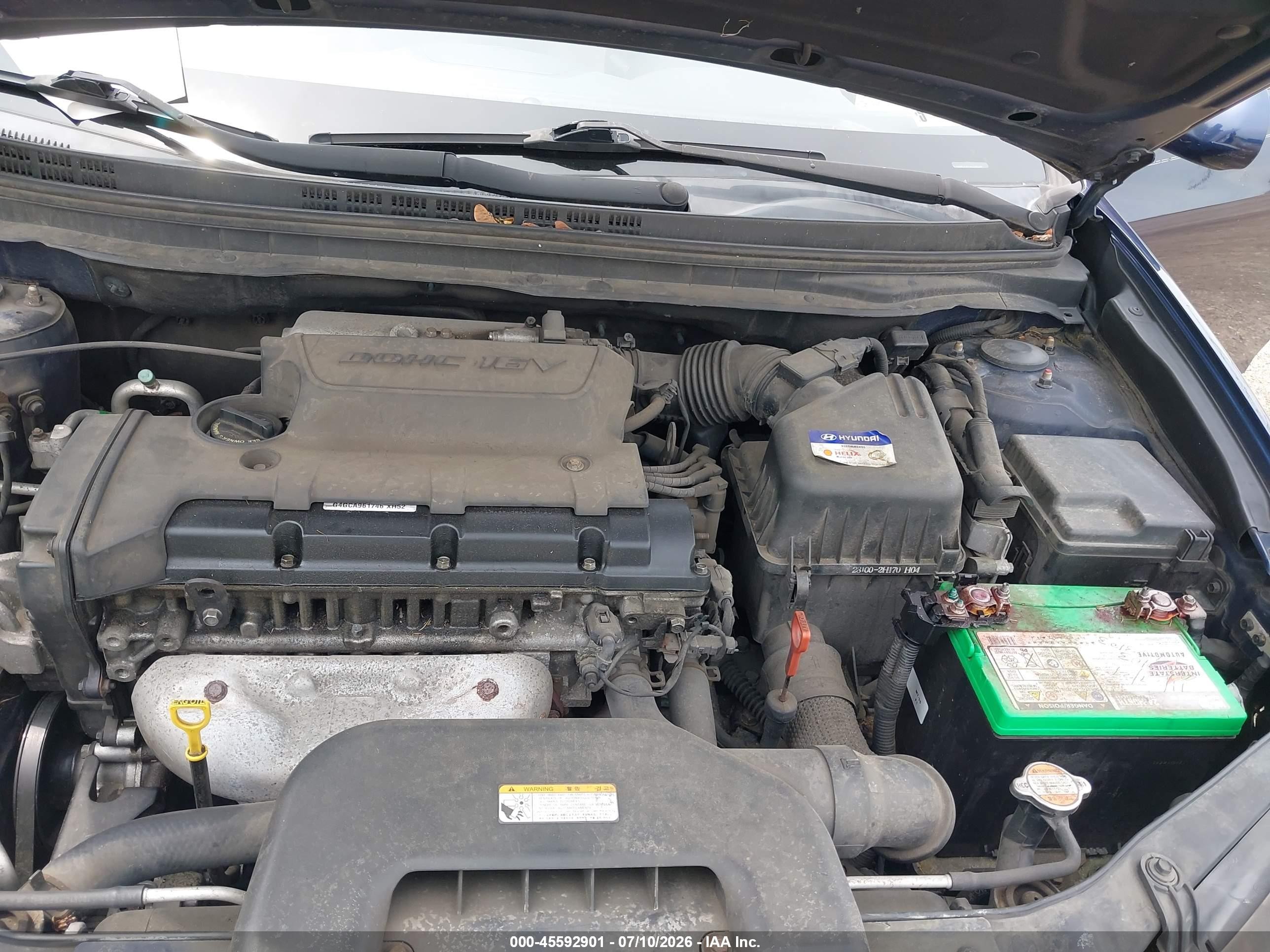 2010 Hyundai Elantra Gls Blue vin: KMHDU4AD2AU195930