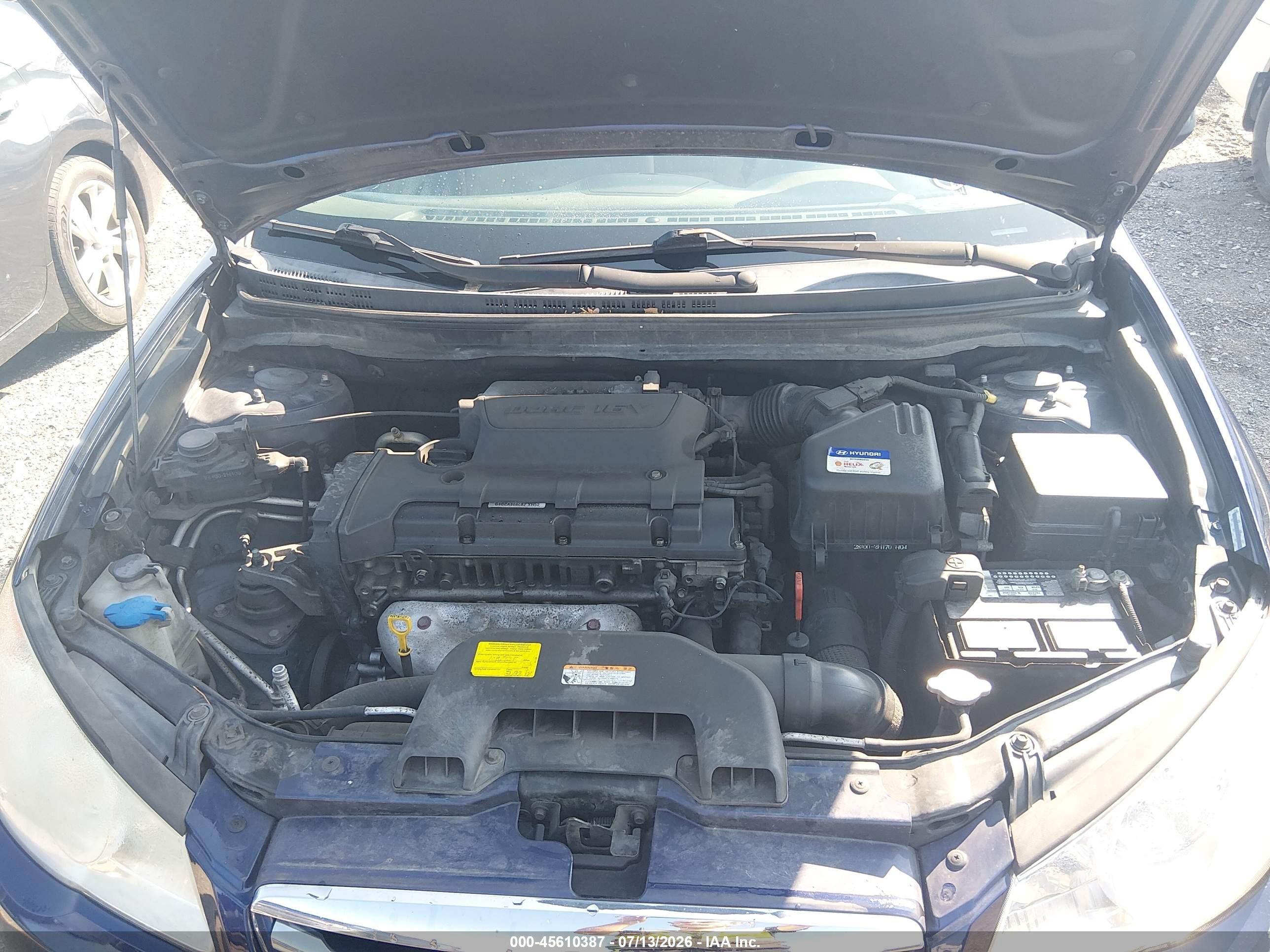 2010 Hyundai Elantra Gls Blue vin: KMHDU4AD2AU199766