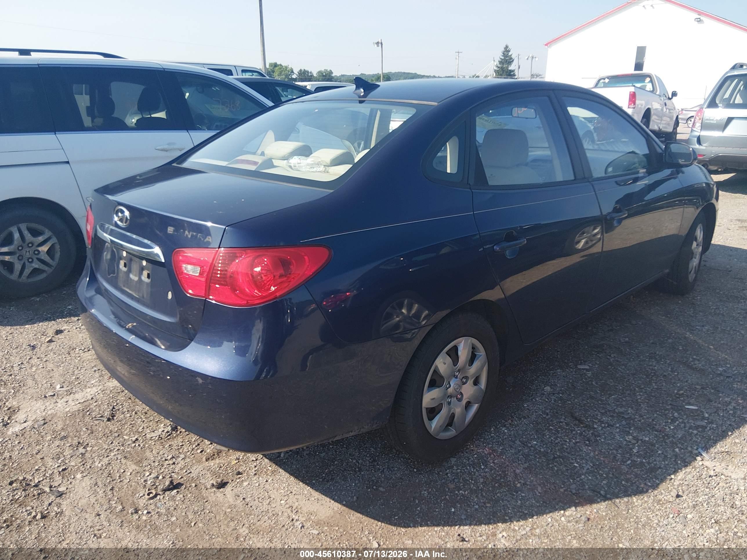 2010 Hyundai Elantra Gls Blue vin: KMHDU4AD2AU199766