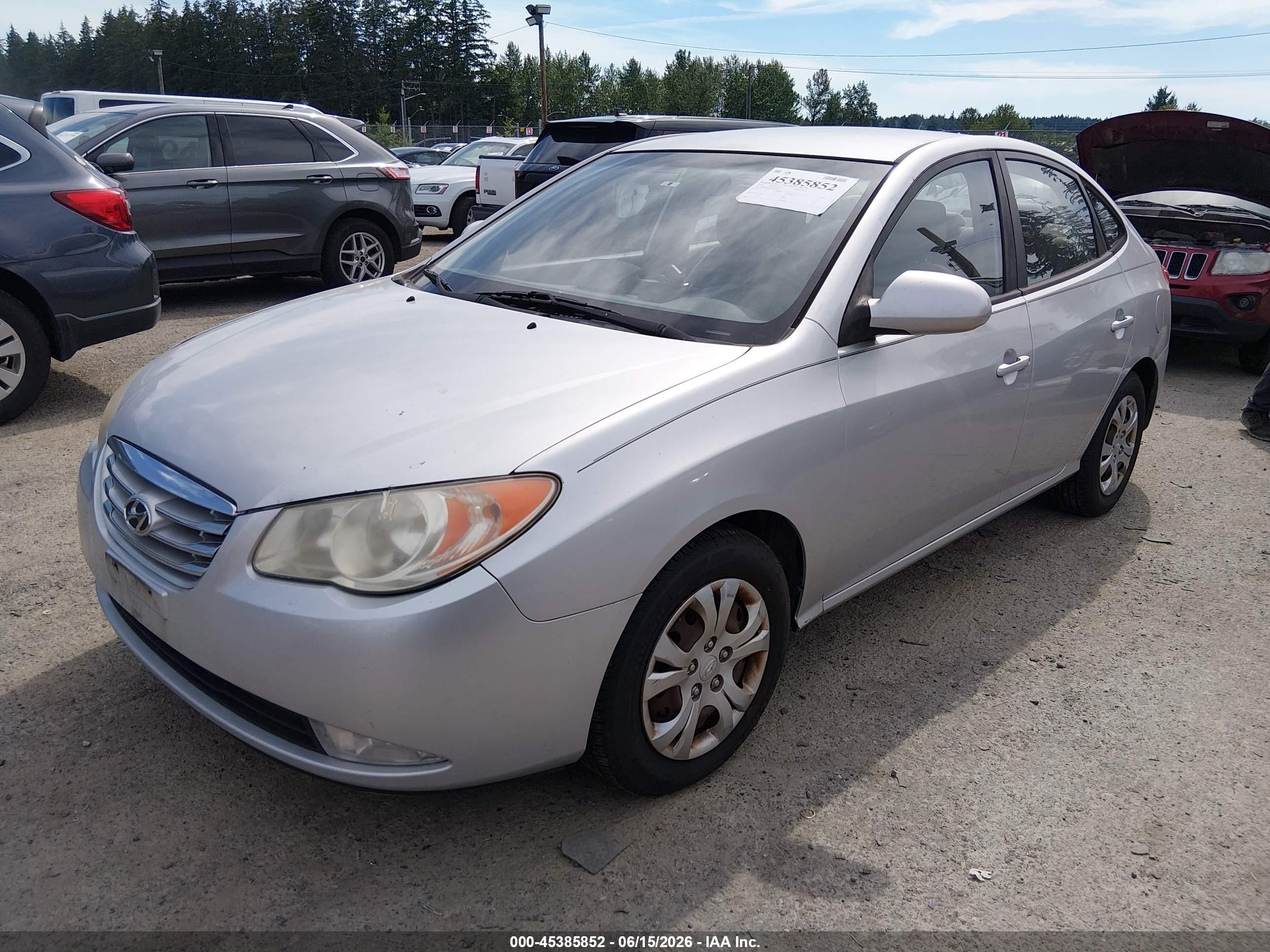 2010 Hyundai Elantra Gls Серебряный vin: KMHDU4AD2AU206974