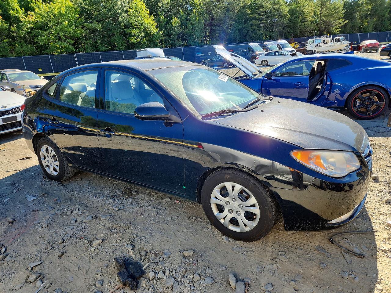 2010 Hyundai Elantra Gls Black vin: KMHDU4AD2AU210023
