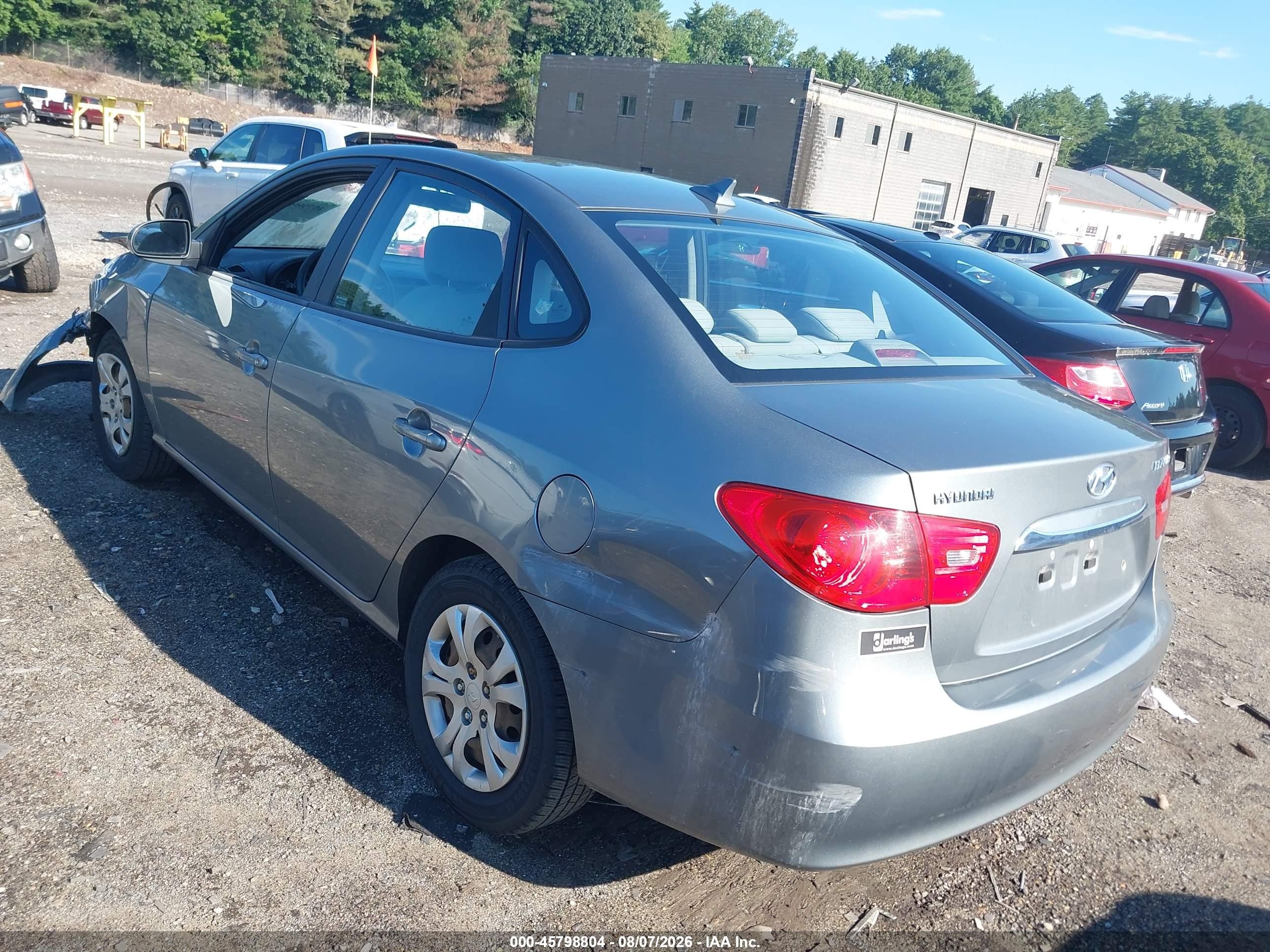 2010 Hyundai Elantra Gls Gray vin: KMHDU4AD2AU828765