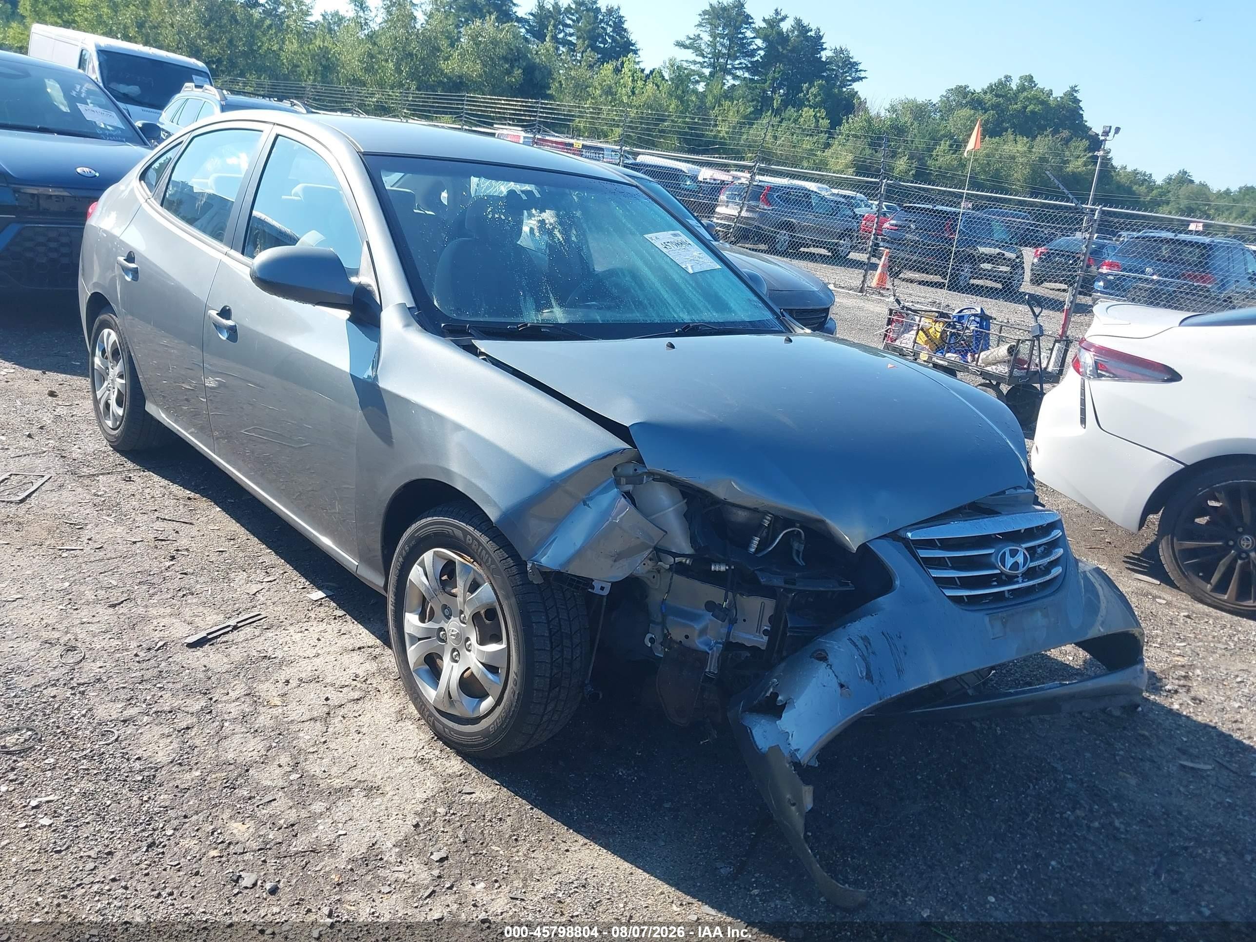 2010 Hyundai Elantra Gls Gray vin: KMHDU4AD2AU828765