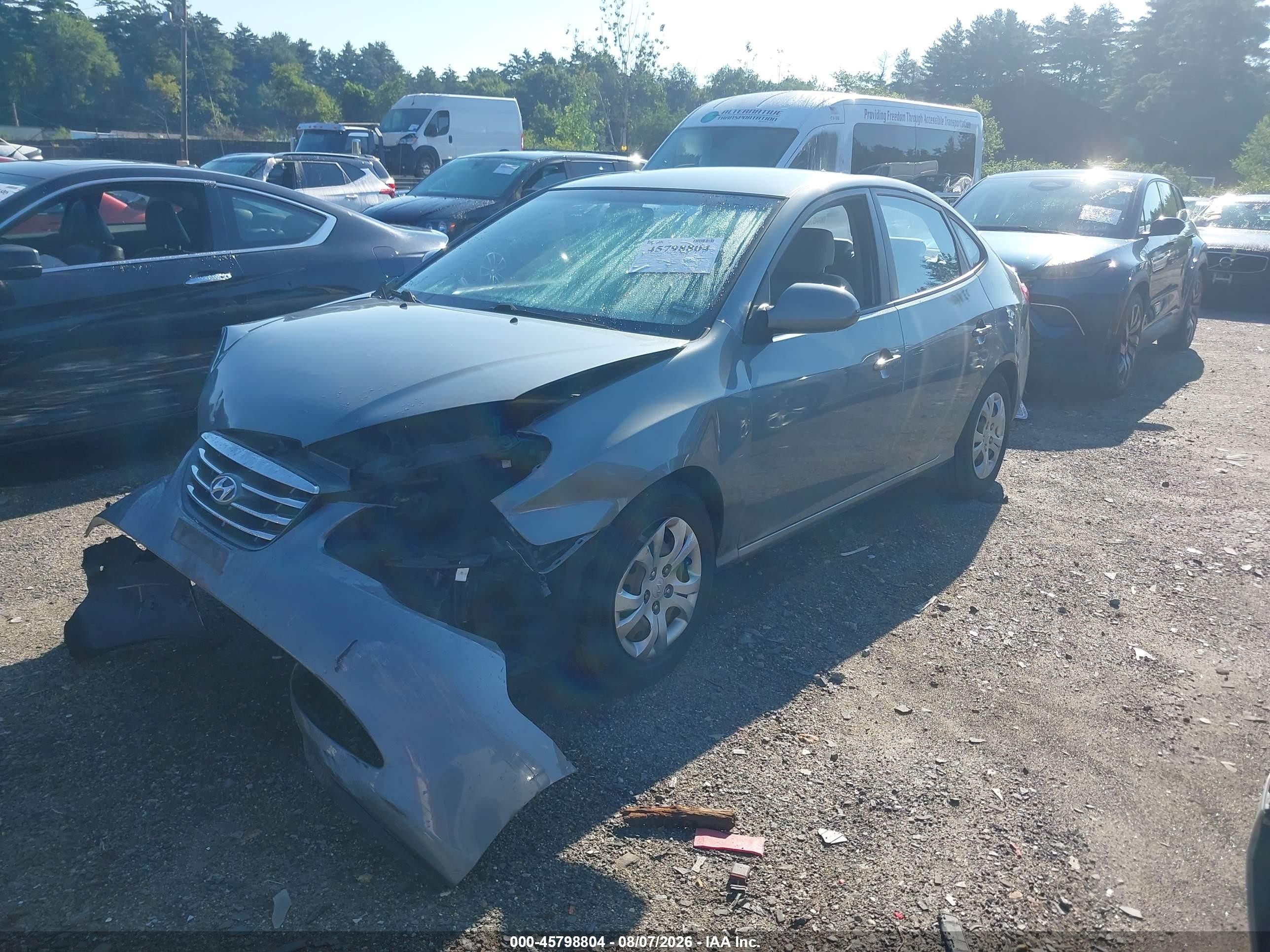 2010 Hyundai Elantra Gls Gray vin: KMHDU4AD2AU828765
