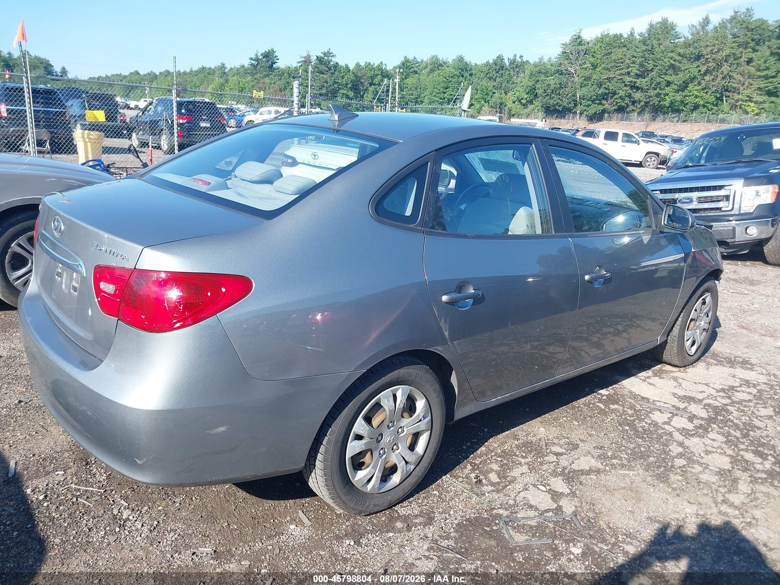 2010 Hyundai Elantra Gls Gray vin: KMHDU4AD2AU828765