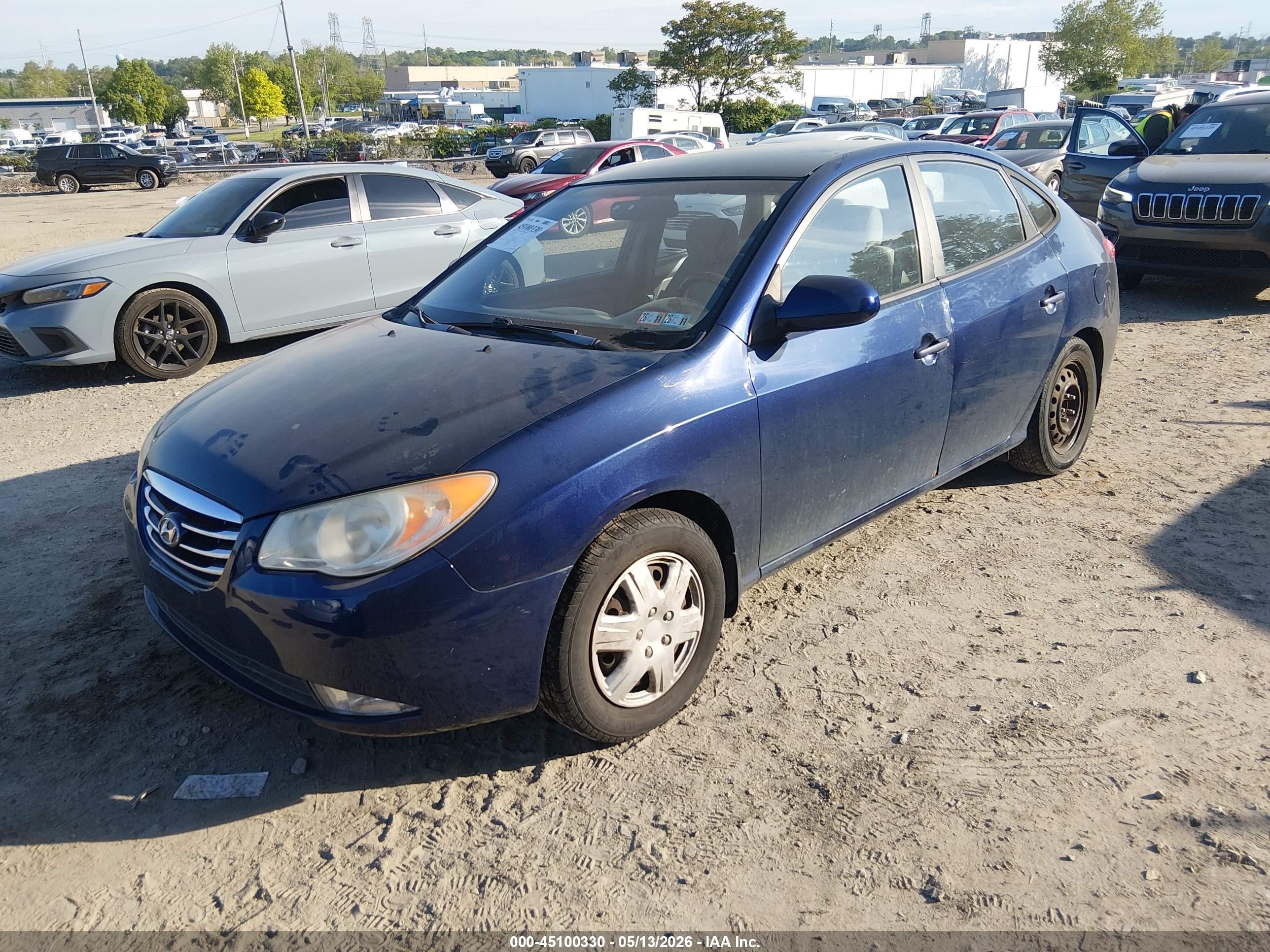 2010 Hyundai Elantra Gls Blue vin: KMHDU4AD2AU830502