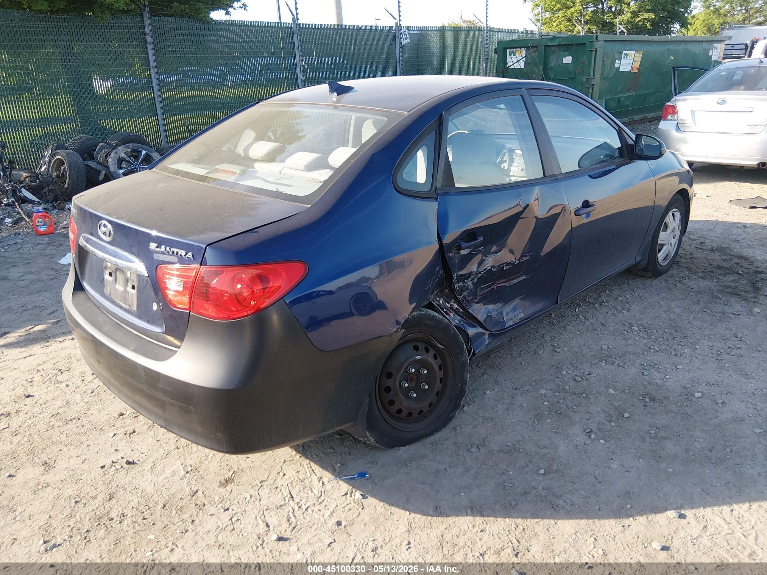 2010 Hyundai Elantra Gls Blue vin: KMHDU4AD2AU830502