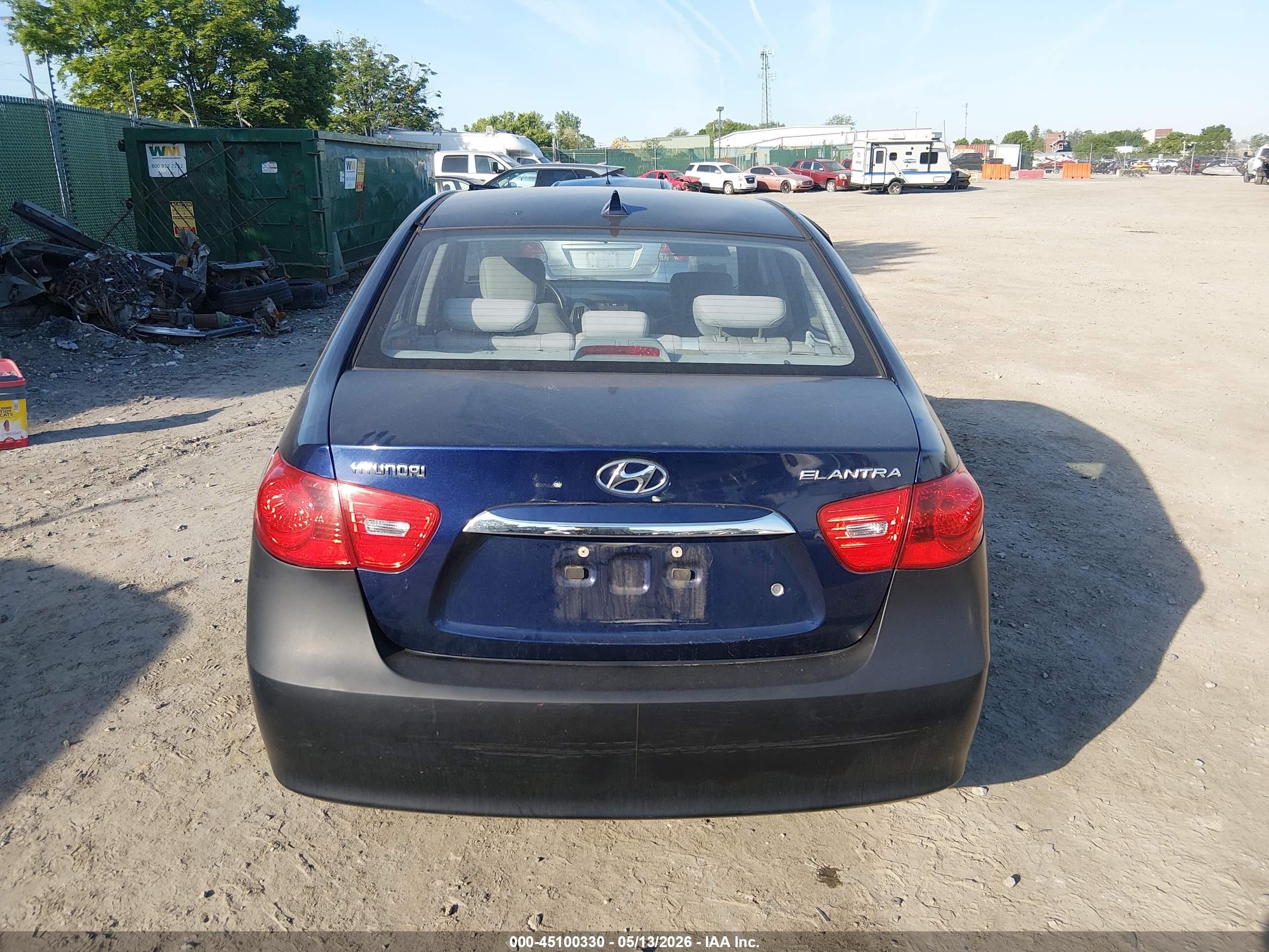 2010 Hyundai Elantra Gls Blue vin: KMHDU4AD2AU830502