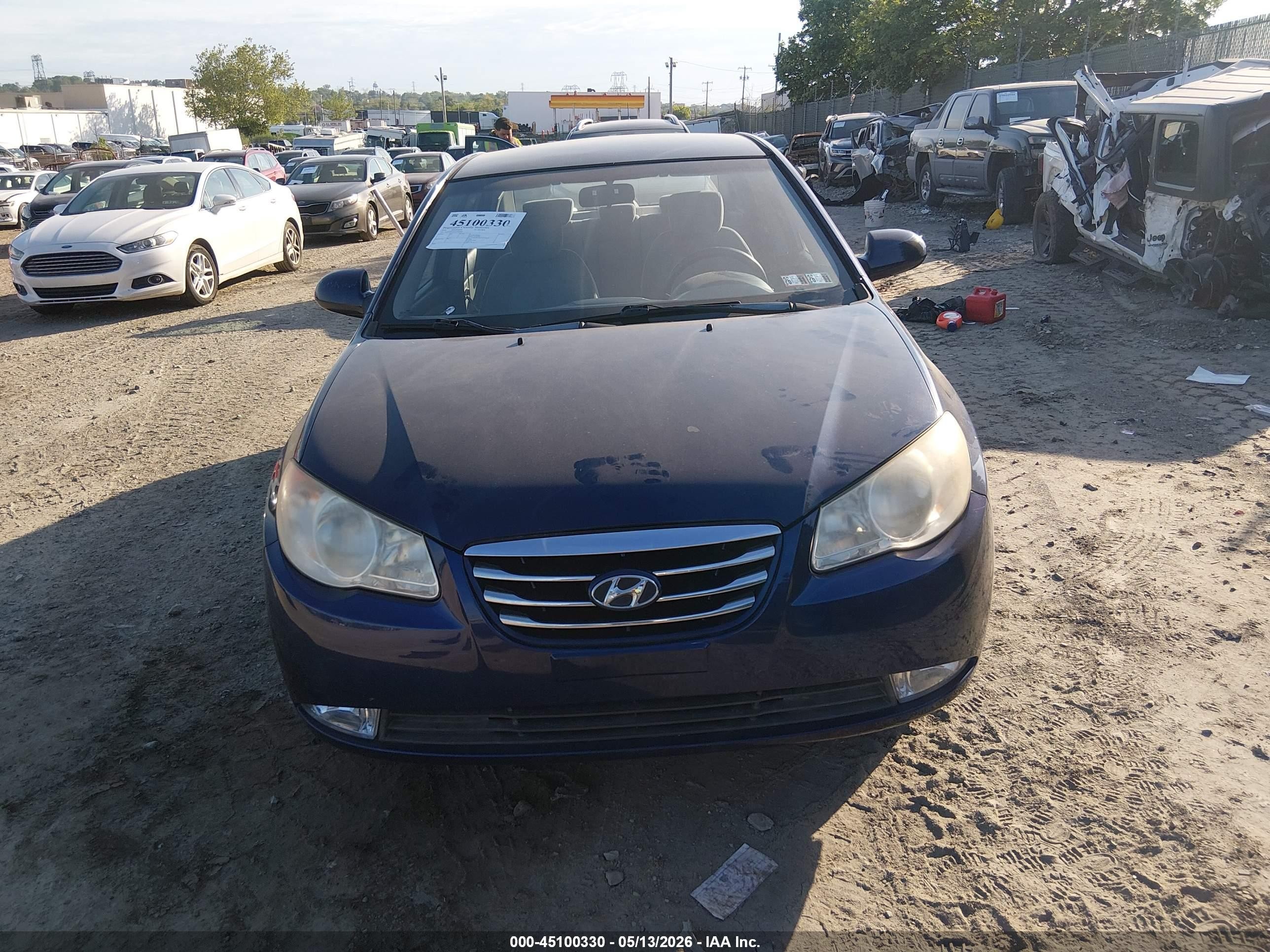 2010 Hyundai Elantra Gls Blue vin: KMHDU4AD2AU830502
