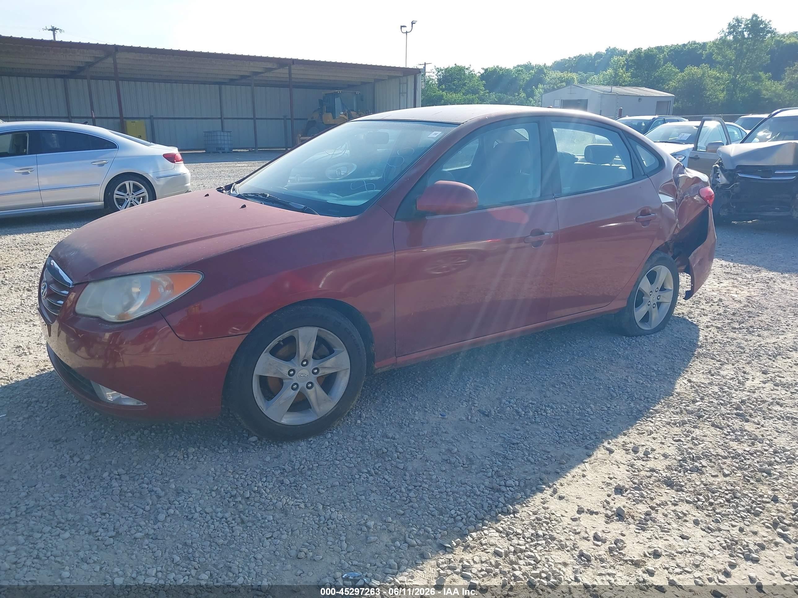 2010 Hyundai Elantra Gls Темно-бордовый vin: KMHDU4AD2AU835005