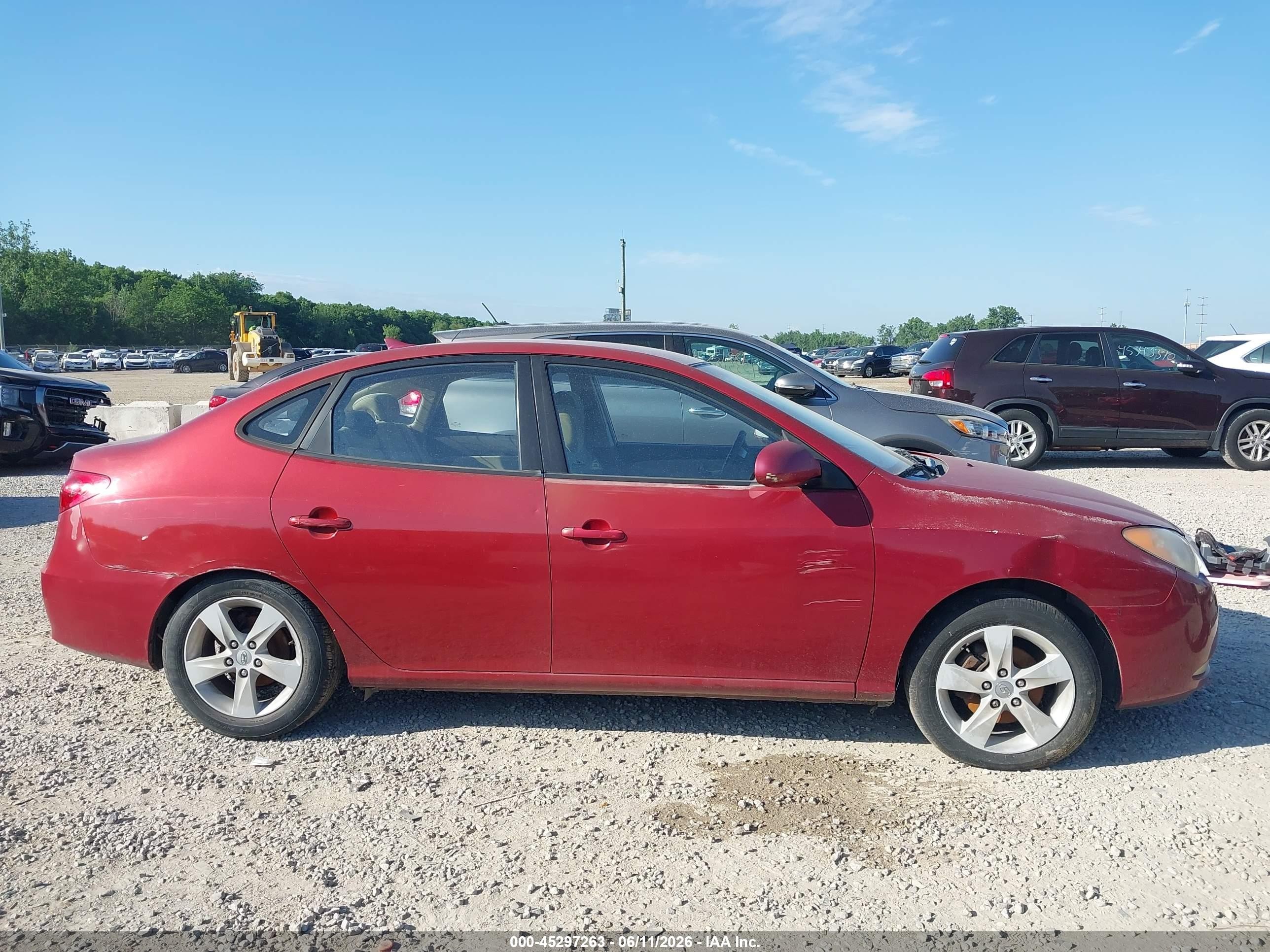 2010 Hyundai Elantra Gls Темно-бордовый vin: KMHDU4AD2AU835005