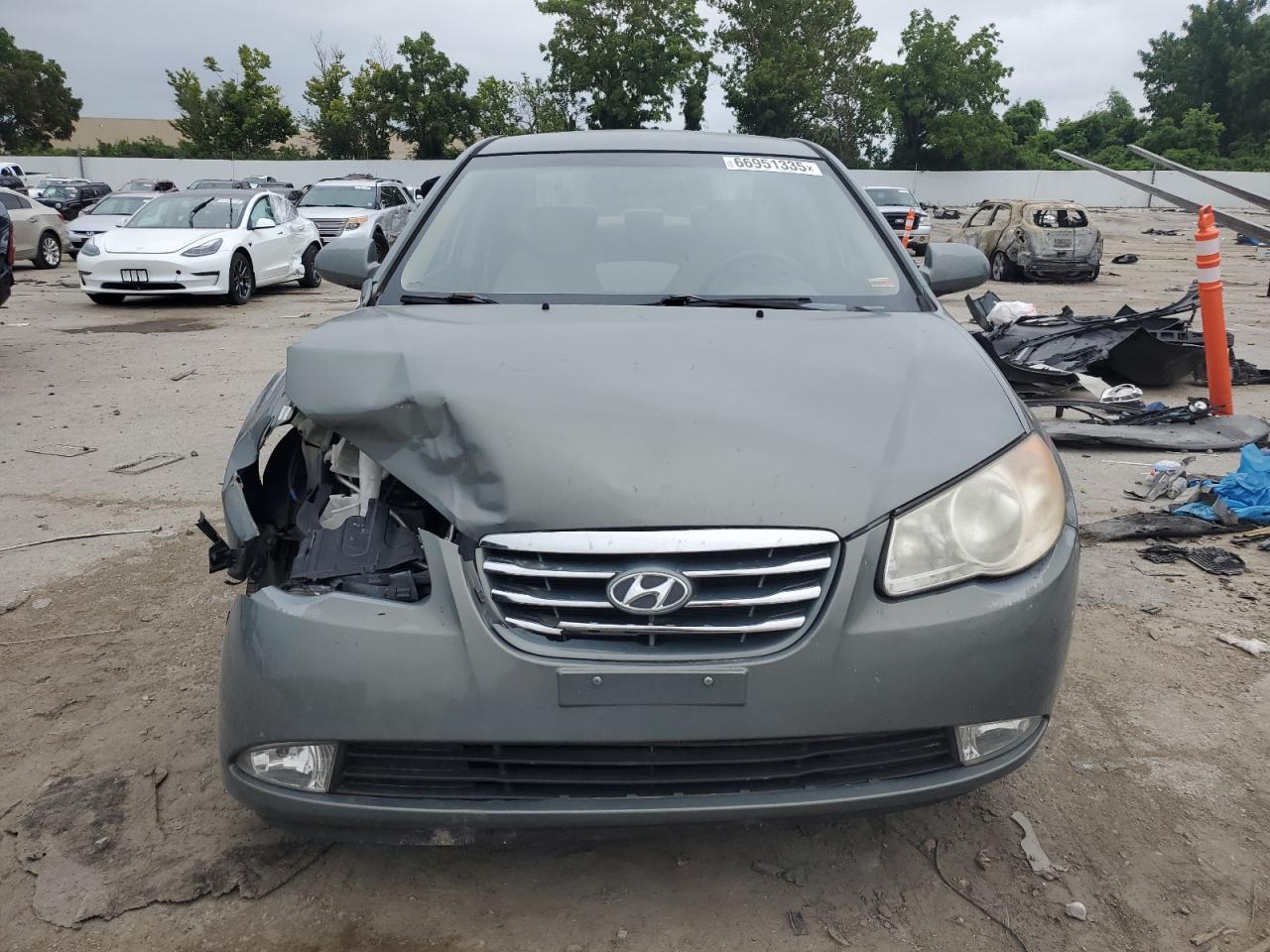 2010 Hyundai Elantra Blue Серый vin: KMHDU4AD2AU844013