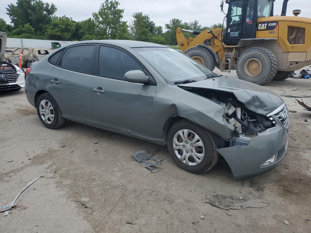 2010 Hyundai Elantra Blue Серый vin: KMHDU4AD2AU844013
