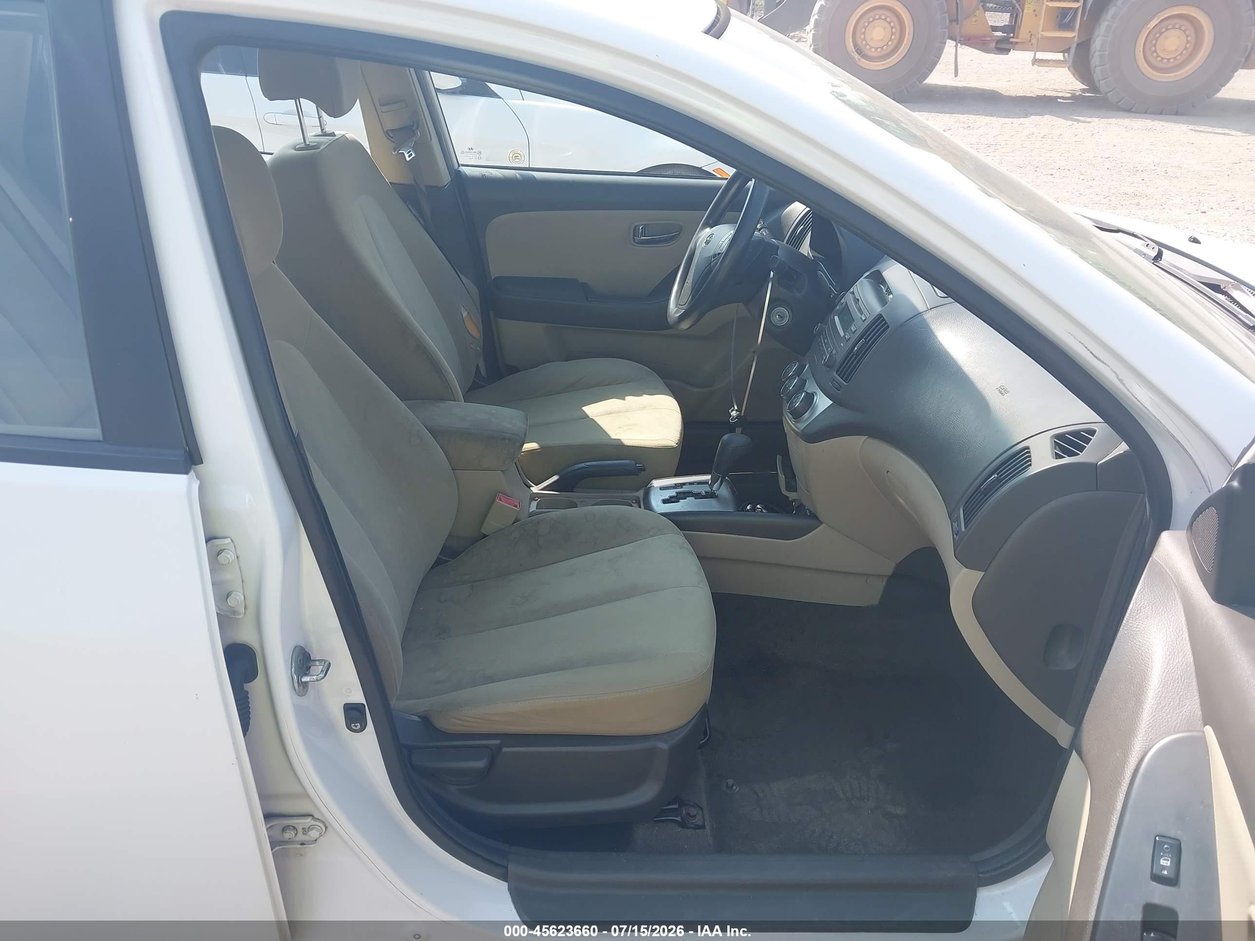2010 Hyundai Elantra Gls White vin: KMHDU4AD2AU855674
