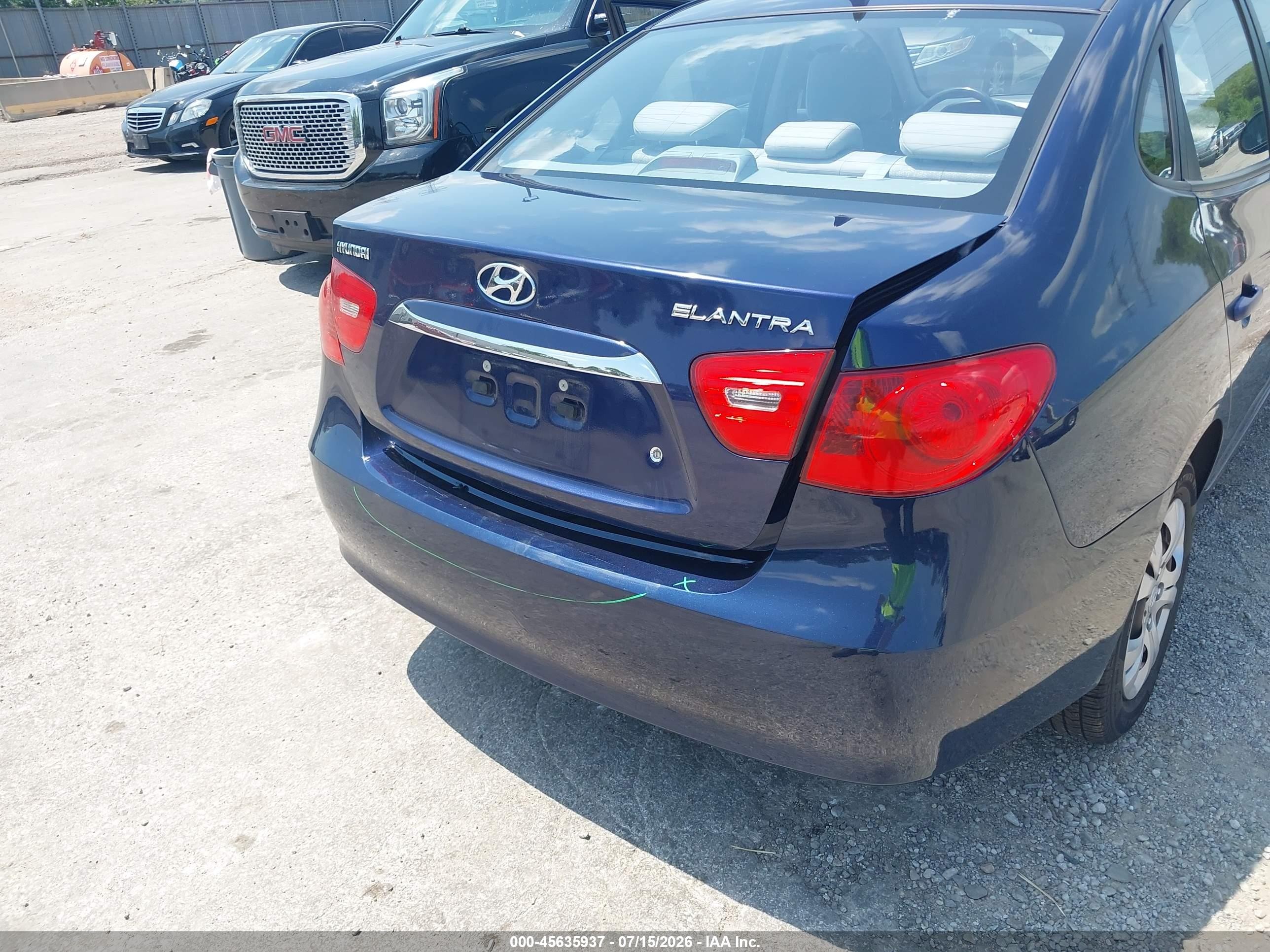 2010 Hyundai Elantra Gls Синий vin: KMHDU4AD2AU885077