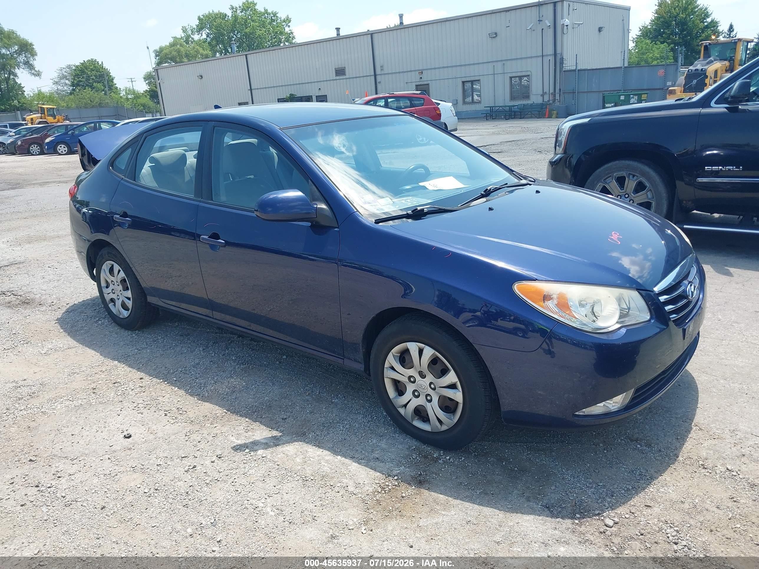 2010 Hyundai Elantra Gls Синий vin: KMHDU4AD2AU885077
