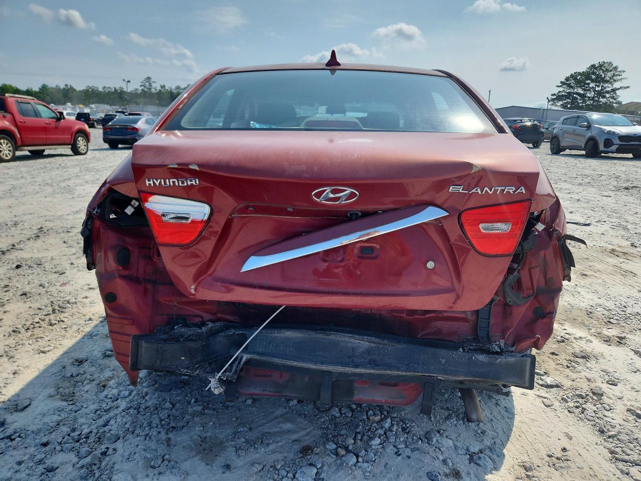 2010 Hyundai Elantra Gls Red vin: KMHDU4AD2AU952504