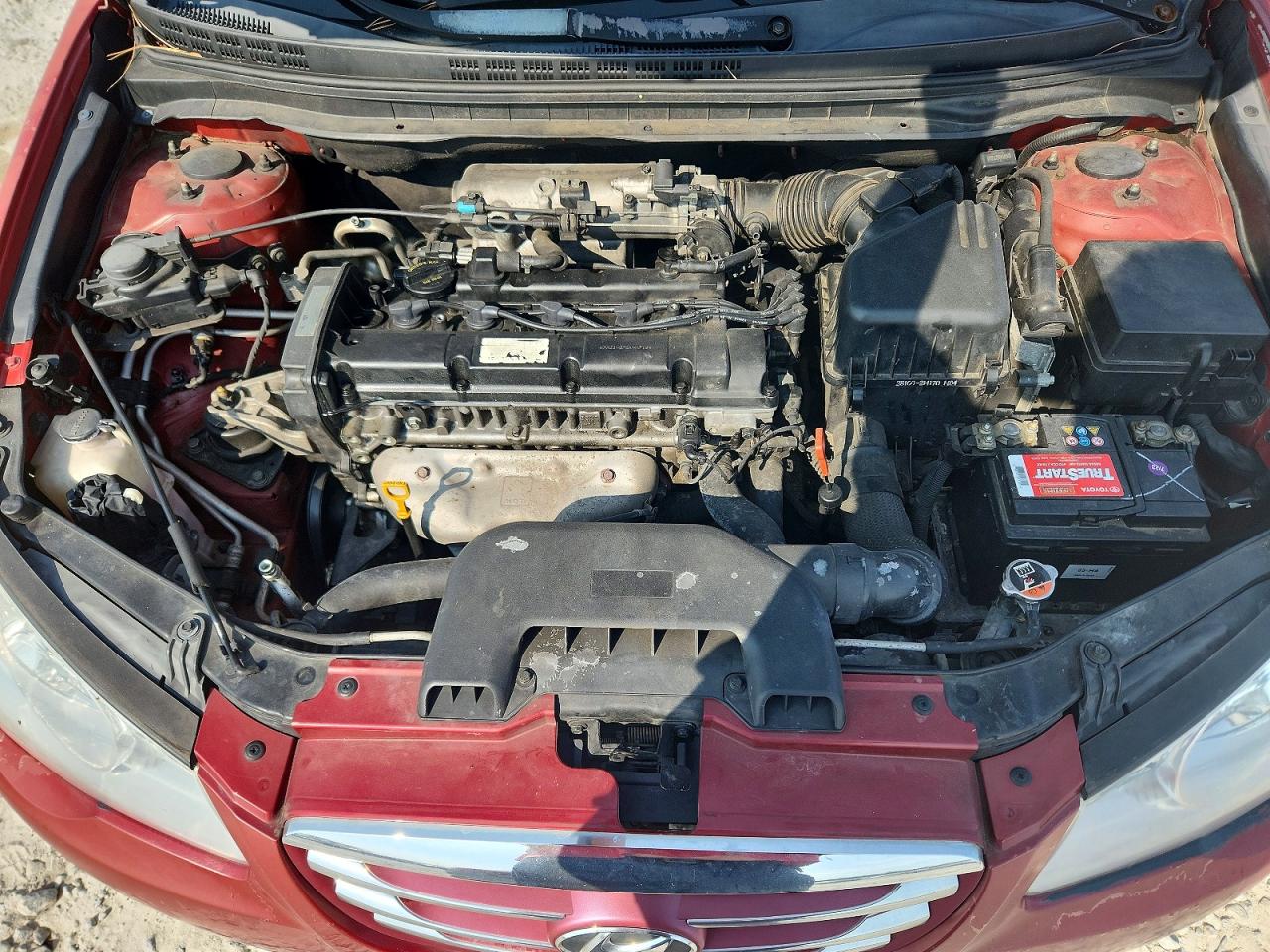 2010 Hyundai Elantra Gls Red vin: KMHDU4AD2AU952504
