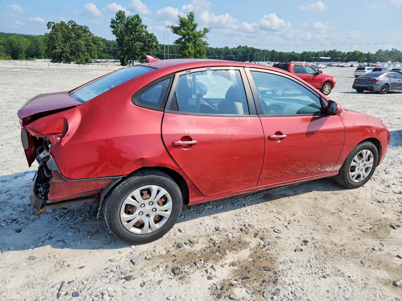 2010 Hyundai Elantra Gls Red vin: KMHDU4AD2AU952504