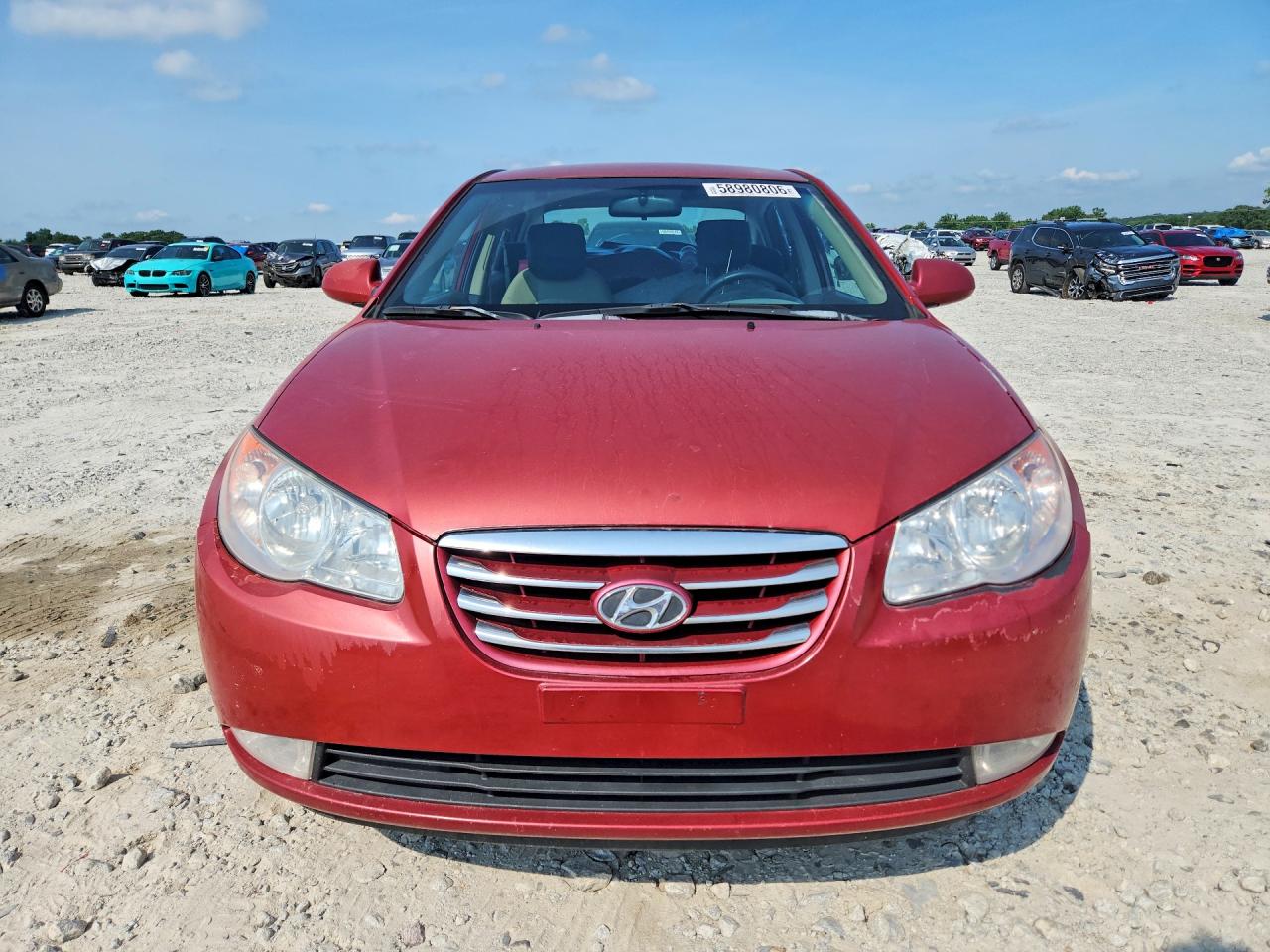 2010 Hyundai Elantra Gls Red vin: KMHDU4AD2AU952504