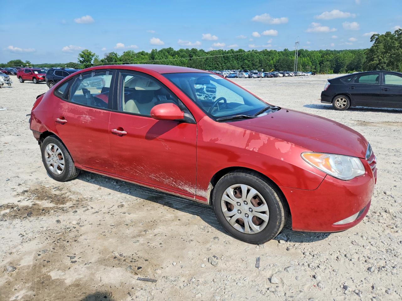 2010 Hyundai Elantra Gls Red vin: KMHDU4AD2AU952504