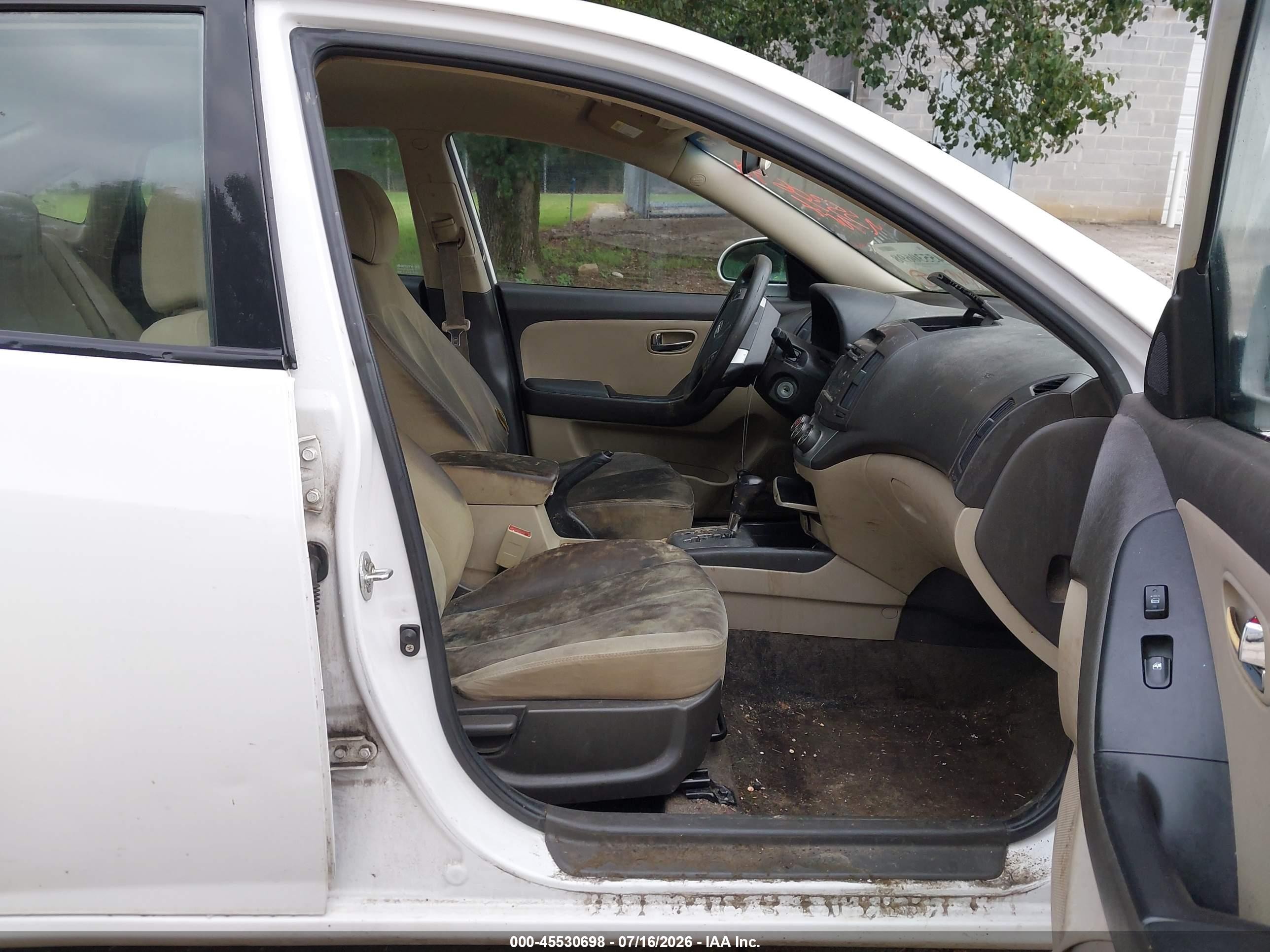 2010 Hyundai Elantra Gls White vin: KMHDU4AD2AU982800