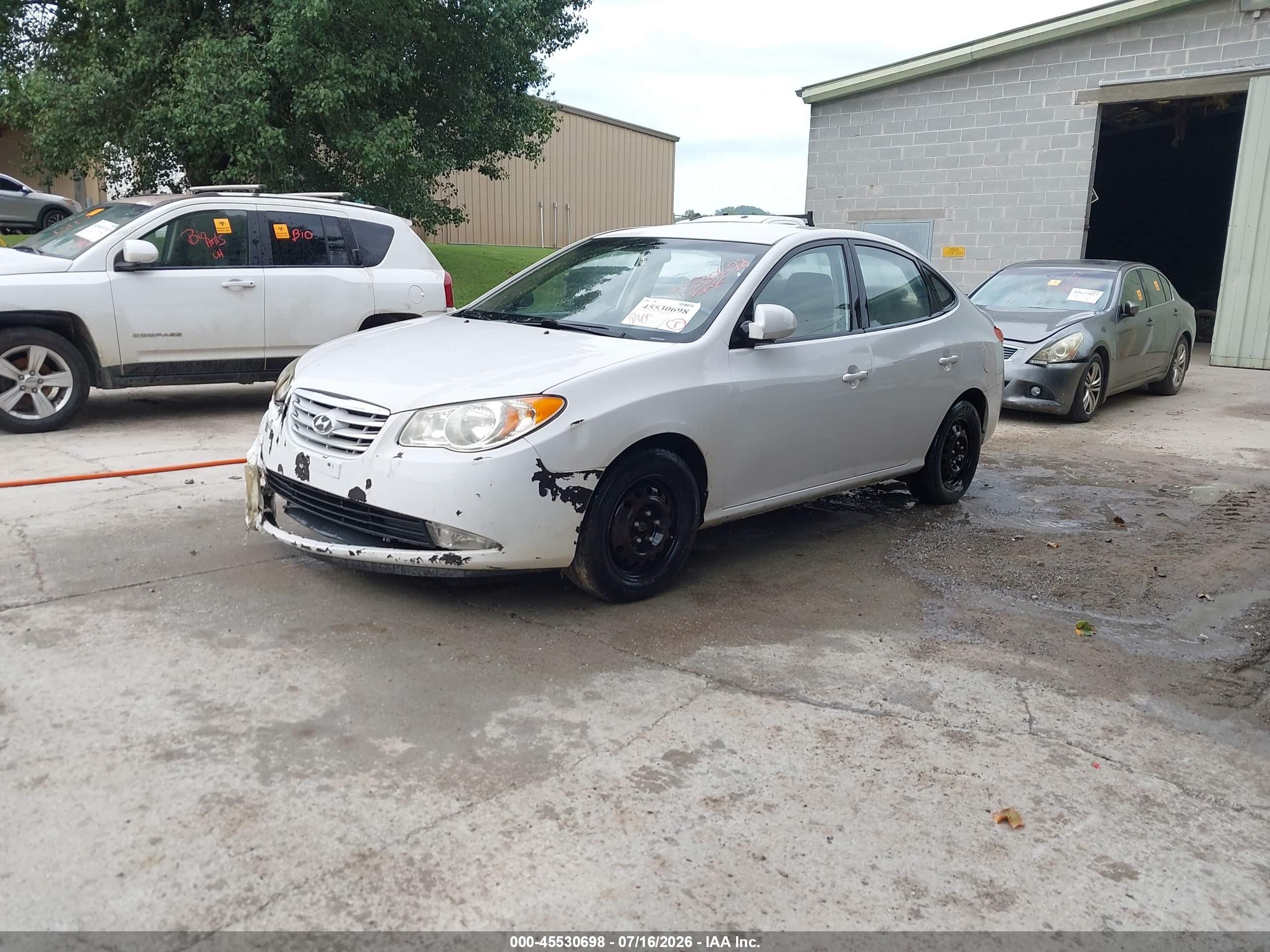 2010 Hyundai Elantra Gls White vin: KMHDU4AD2AU982800