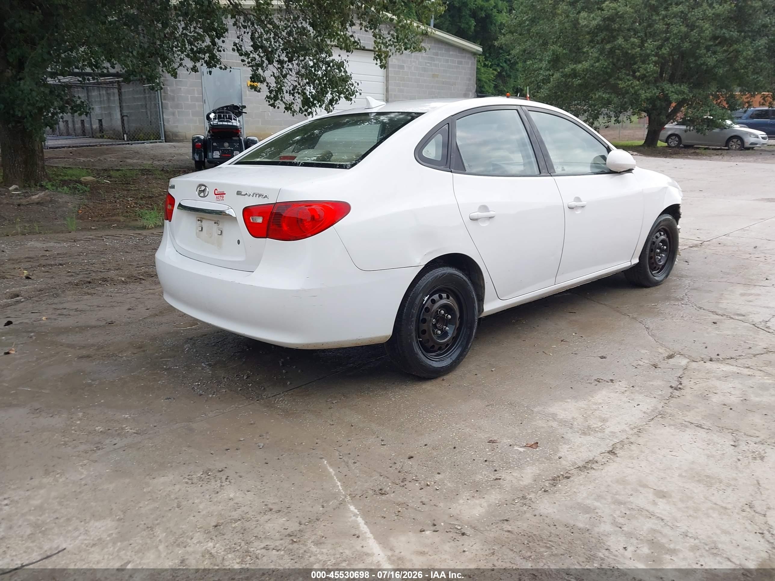 2010 Hyundai Elantra Gls White vin: KMHDU4AD2AU982800