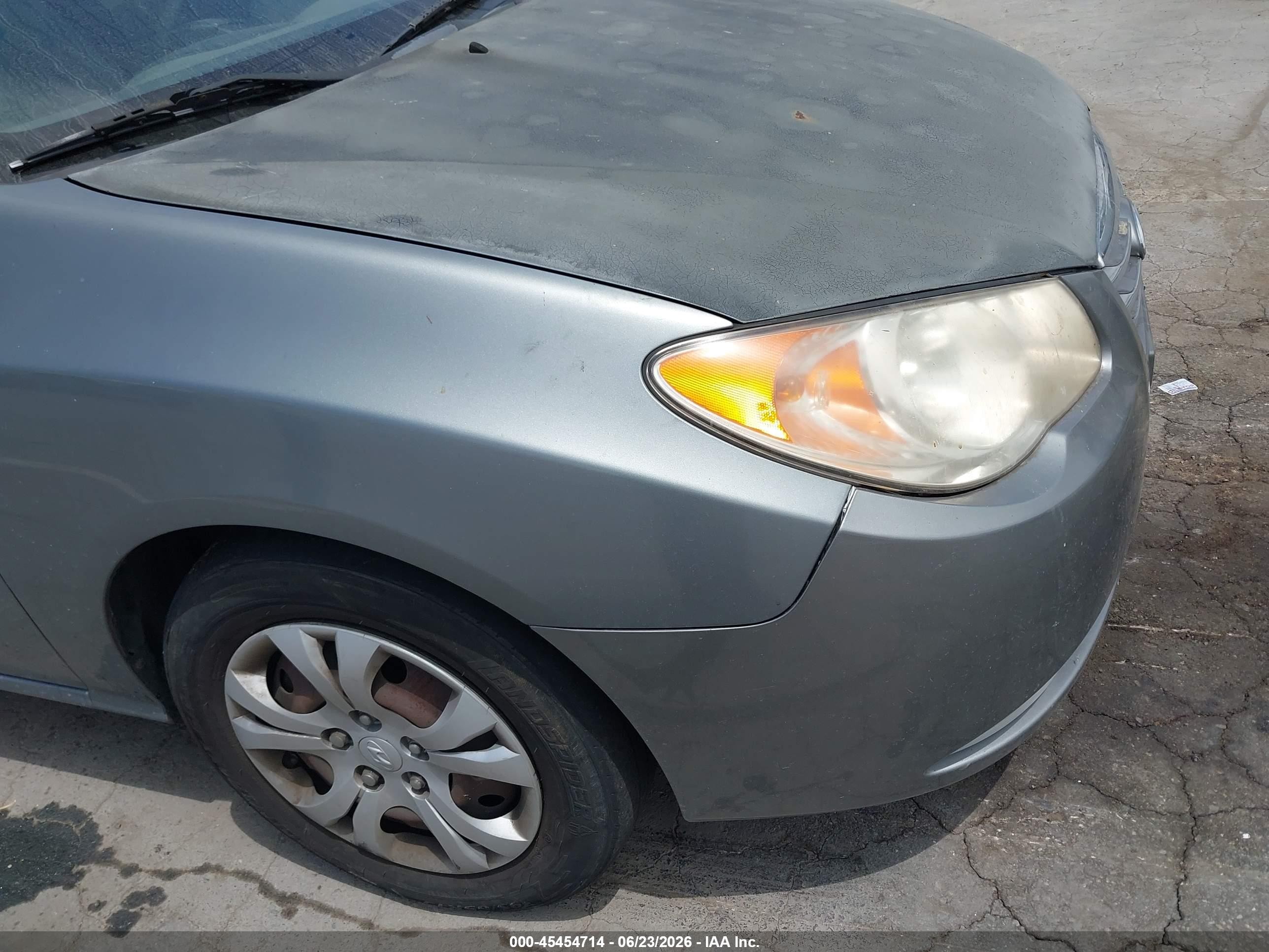 2010 Hyundai Elantra Gls Gray vin: KMHDU4AD3AU037788