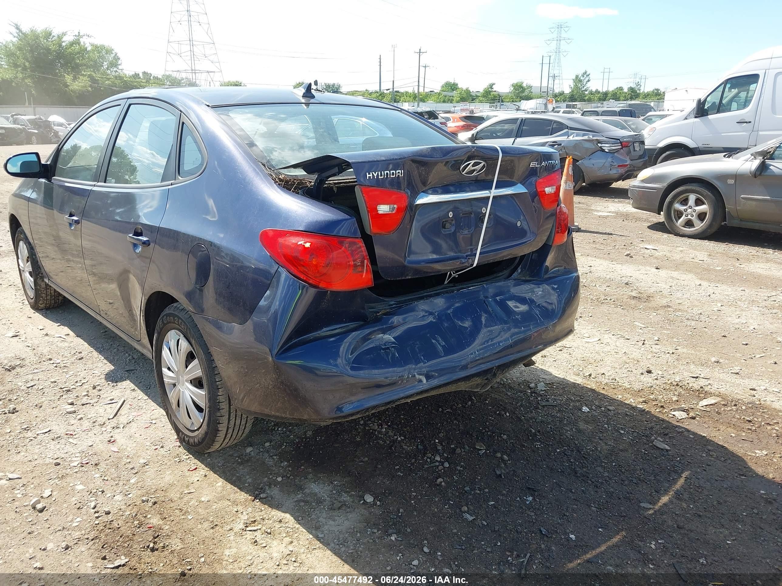 2010 Hyundai Elantra Gls Blue vin: KMHDU4AD3AU108598