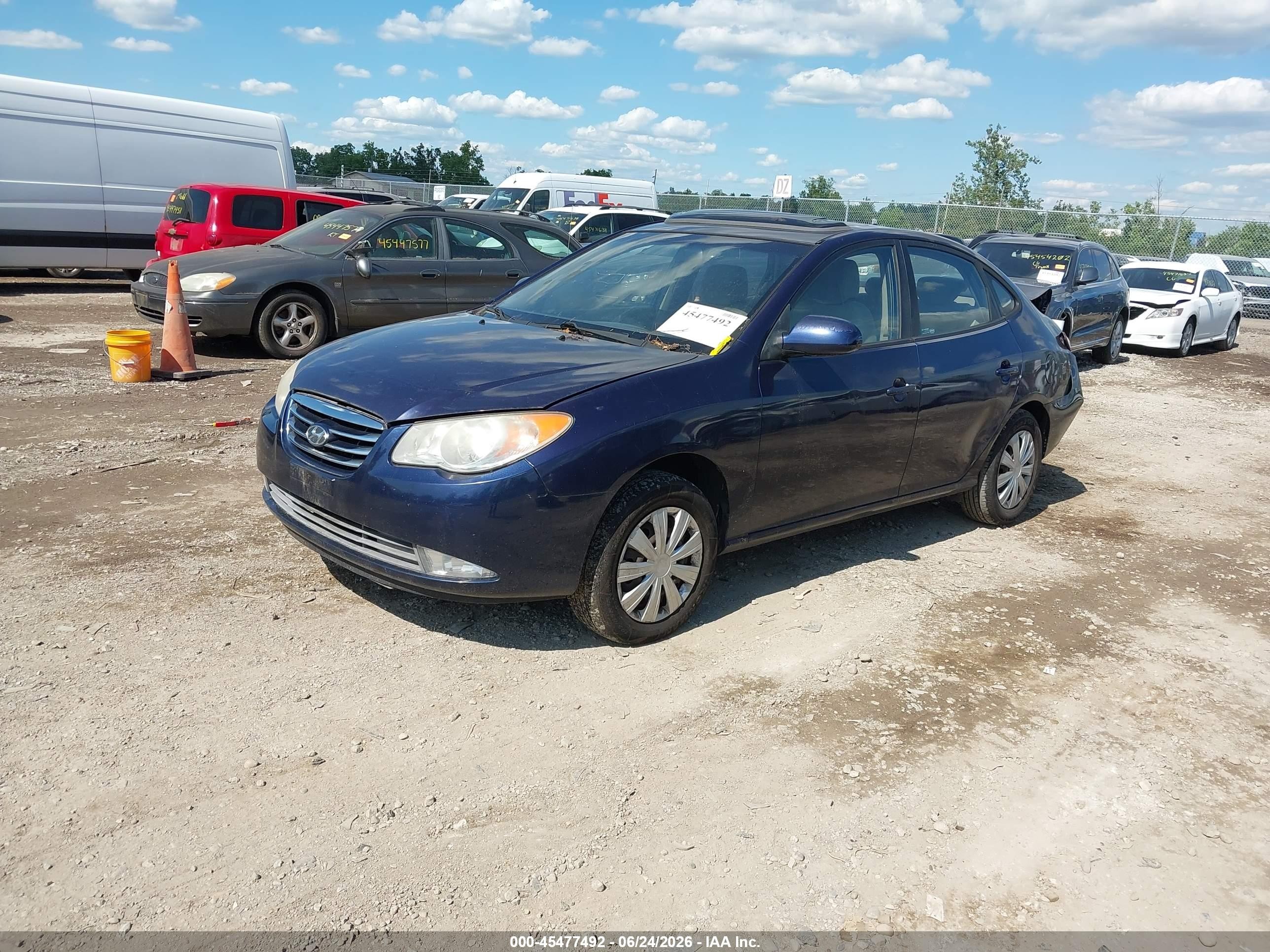 2010 Hyundai Elantra Gls Blue vin: KMHDU4AD3AU108598