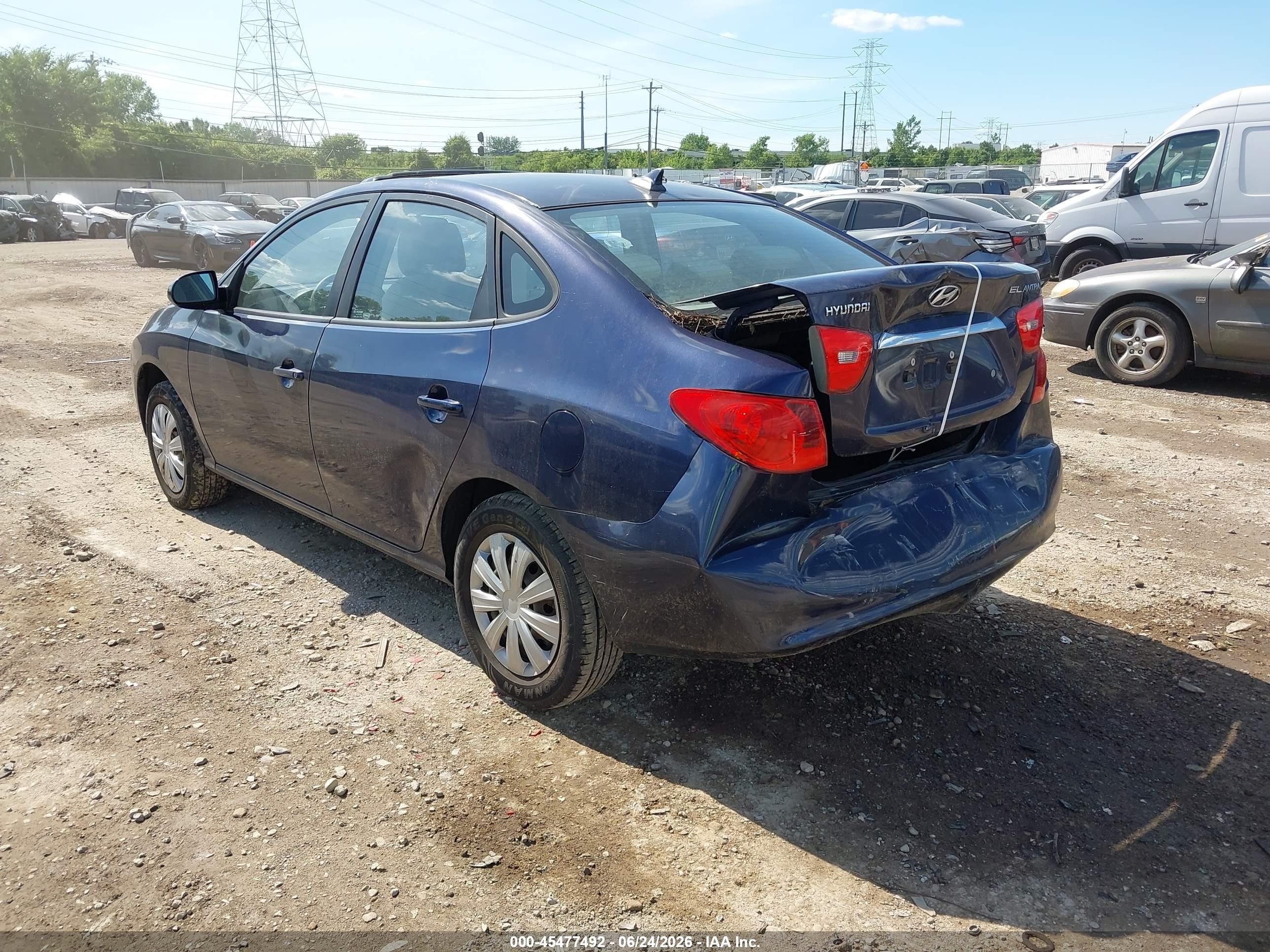2010 Hyundai Elantra Gls Blue vin: KMHDU4AD3AU108598