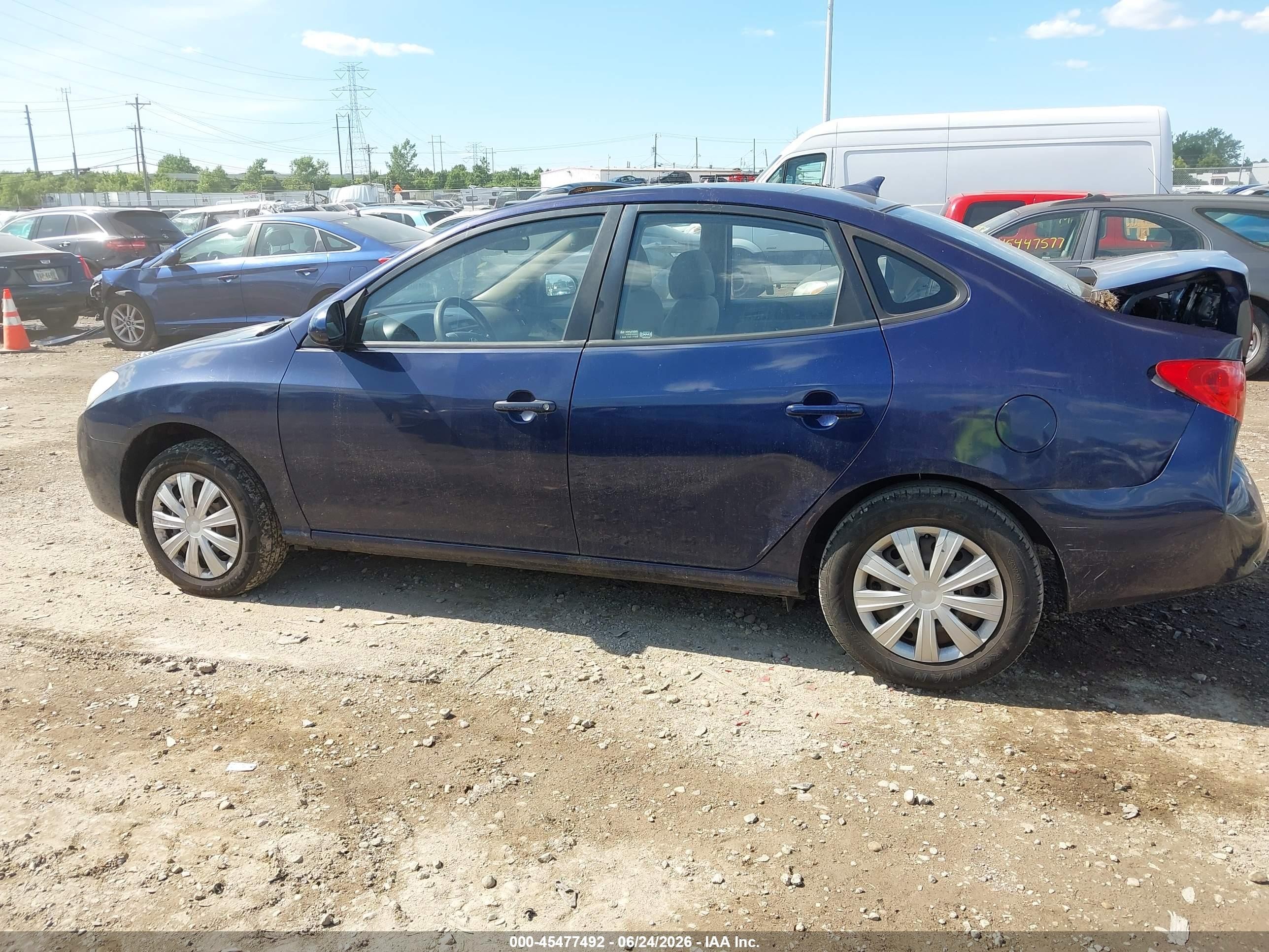 2010 Hyundai Elantra Gls Blue vin: KMHDU4AD3AU108598