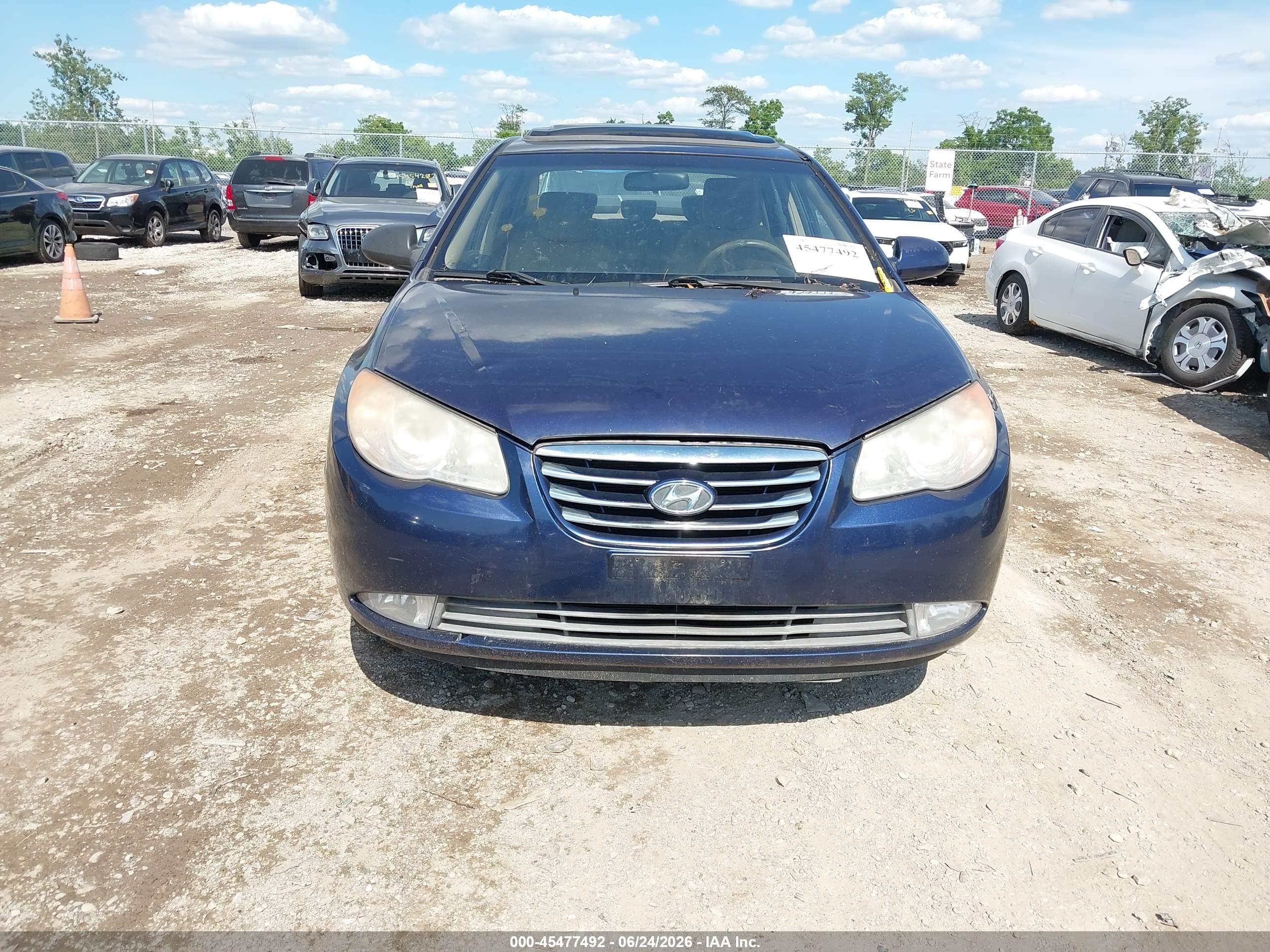 2010 Hyundai Elantra Gls Blue vin: KMHDU4AD3AU108598
