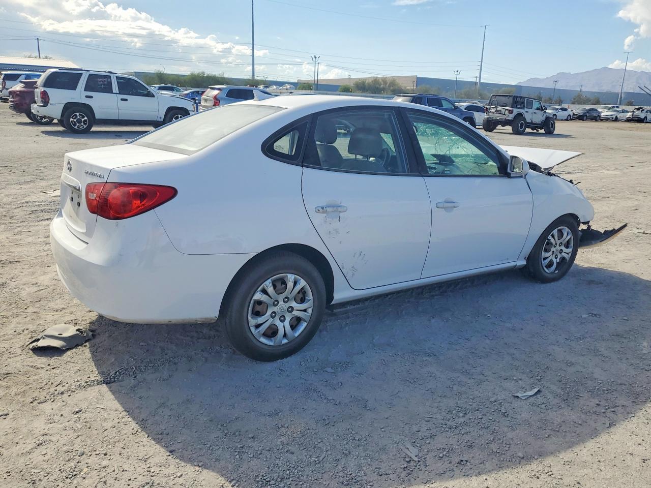 2010 Hyundai Elantra Gls White vin: KMHDU4AD3AU134943