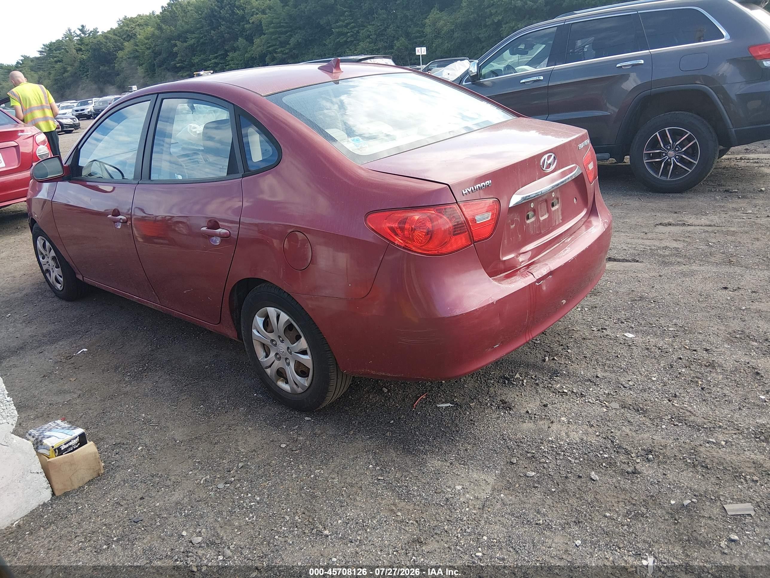 2010 Hyundai Elantra Gls Maroon vin: KMHDU4AD3AU148955
