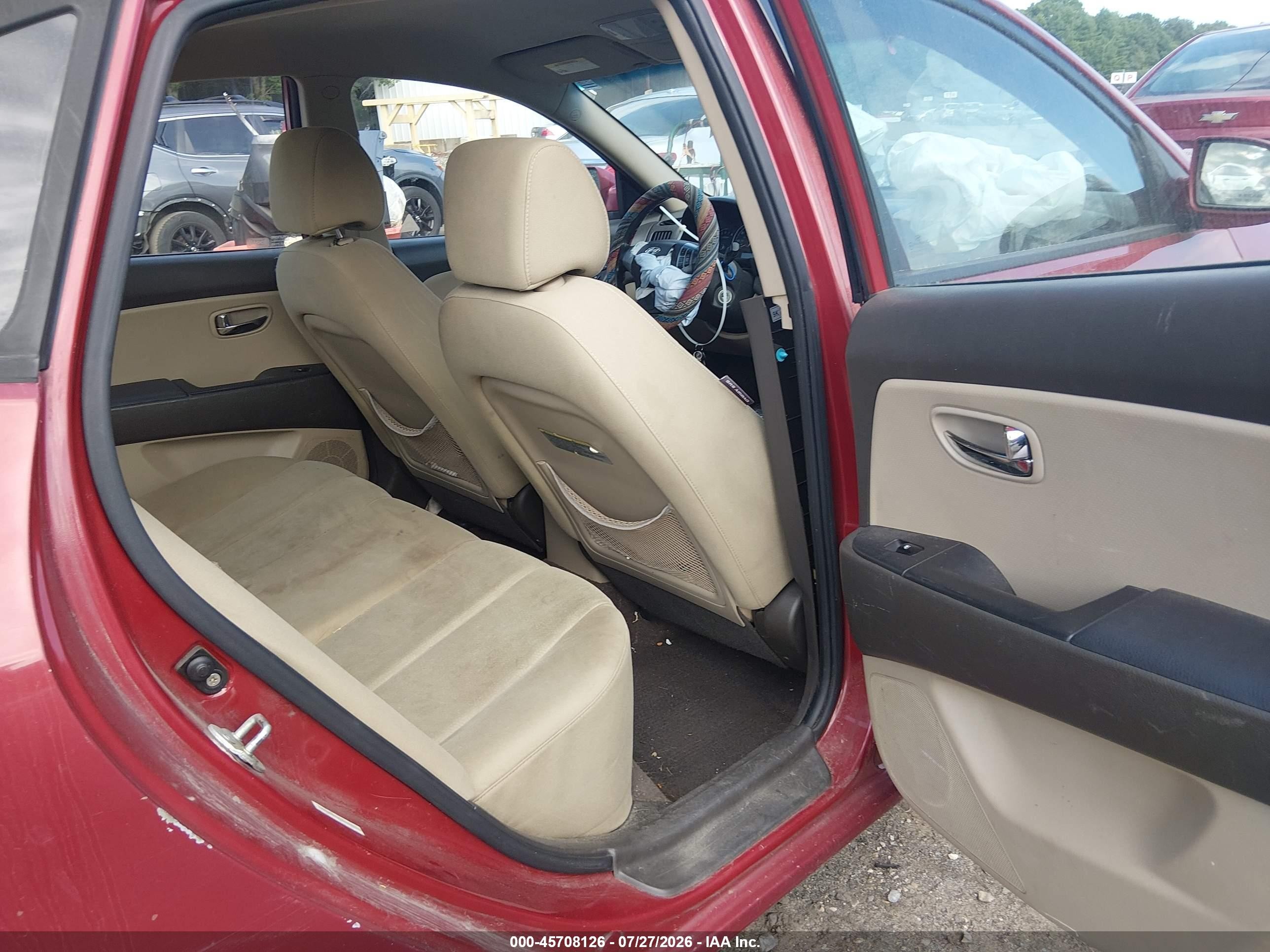 2010 Hyundai Elantra Gls Maroon vin: KMHDU4AD3AU148955