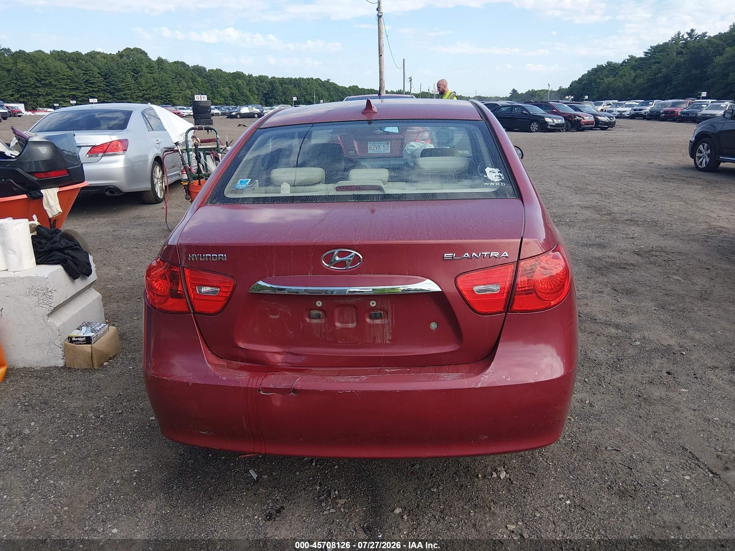 2010 Hyundai Elantra Gls Maroon vin: KMHDU4AD3AU148955