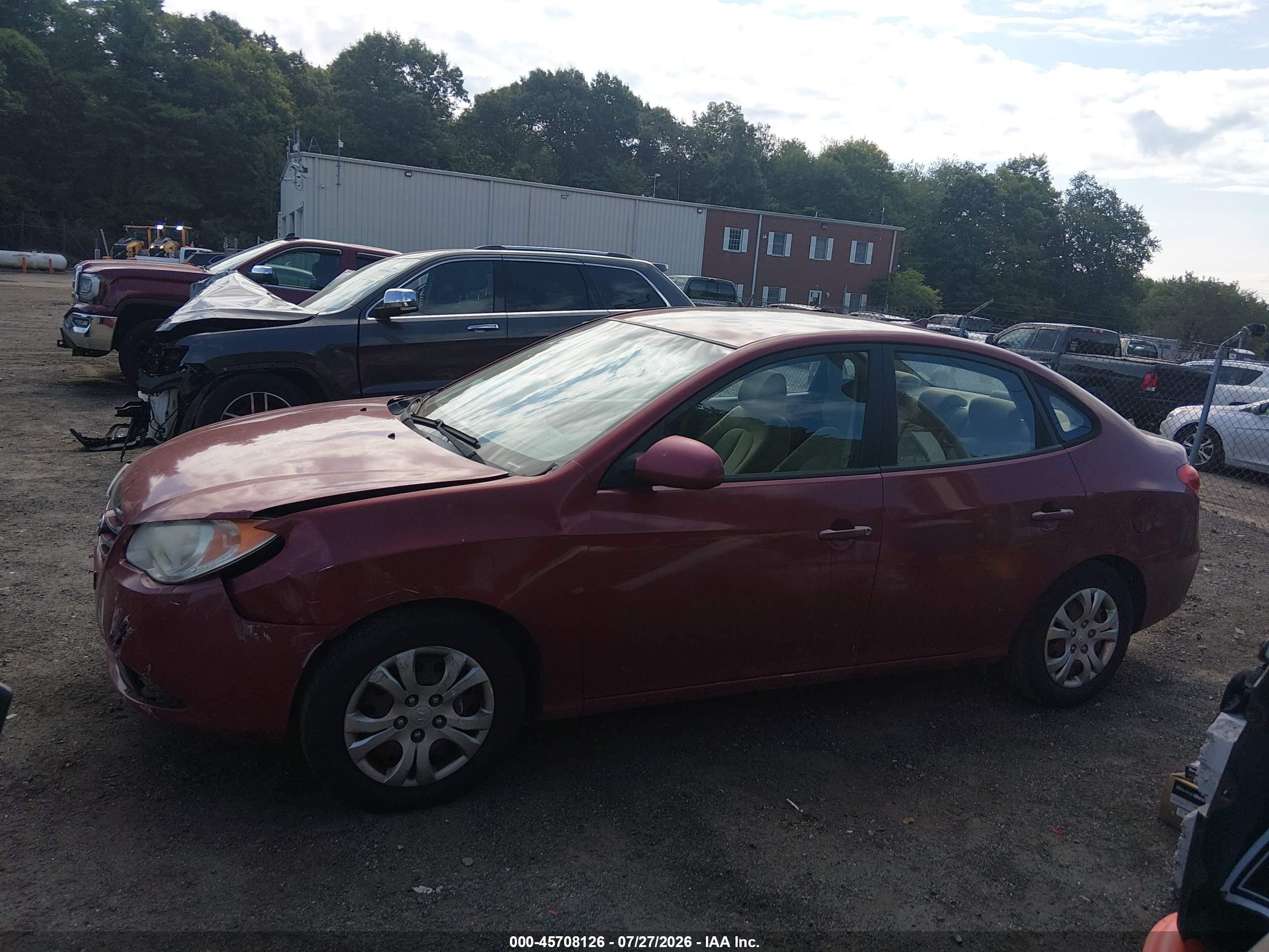 2010 Hyundai Elantra Gls Maroon vin: KMHDU4AD3AU148955