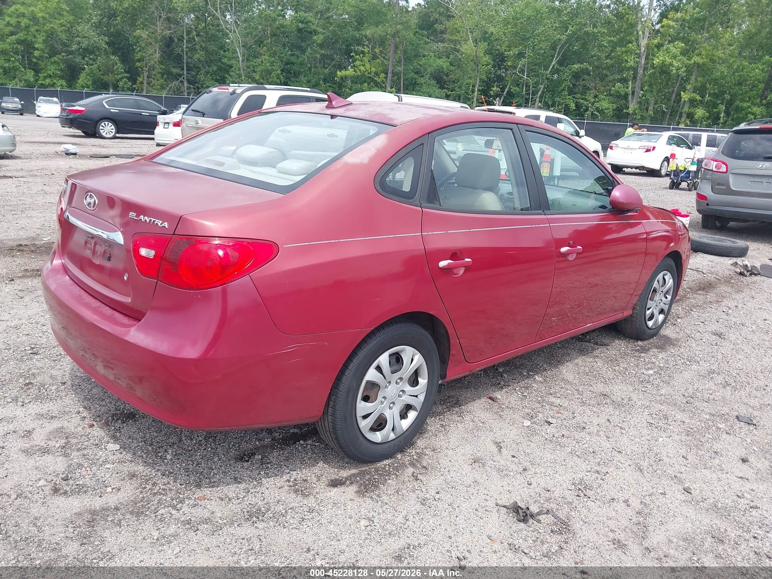 2010 Hyundai Elantra Gls Red vin: KMHDU4AD3AU169997