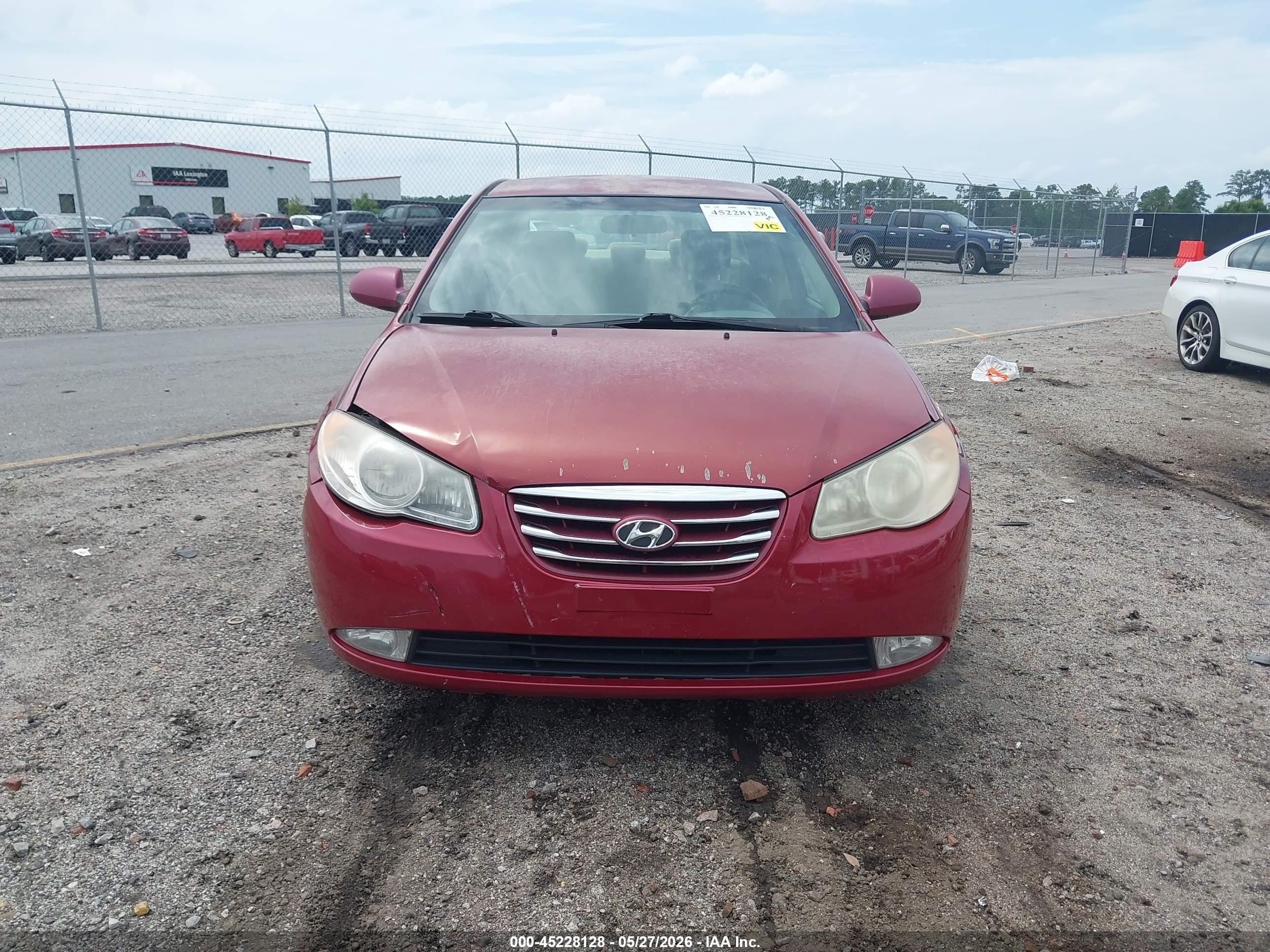 2010 Hyundai Elantra Gls Red vin: KMHDU4AD3AU169997