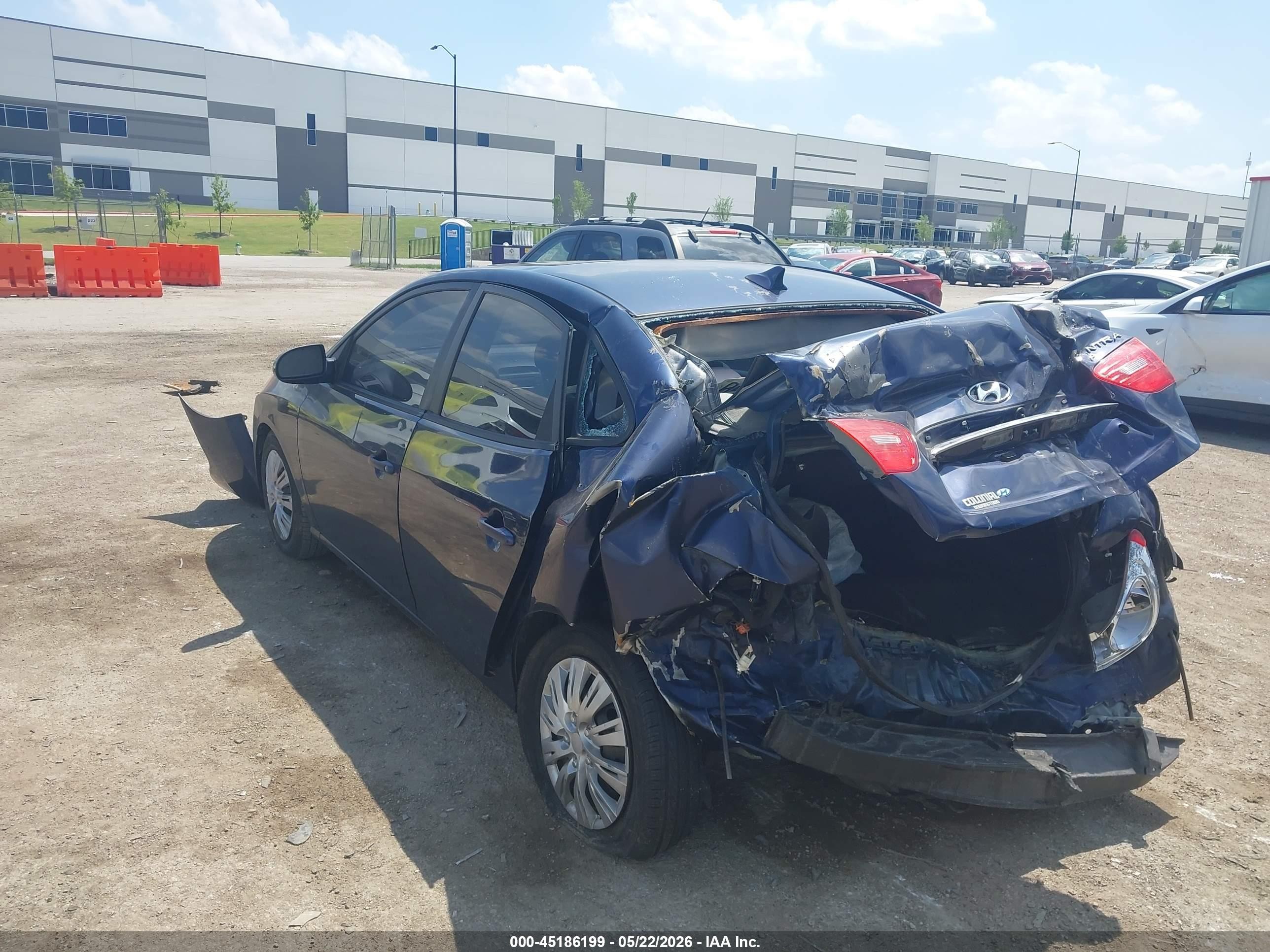 2010 Hyundai Elantra Gls Blue vin: KMHDU4AD3AU830573