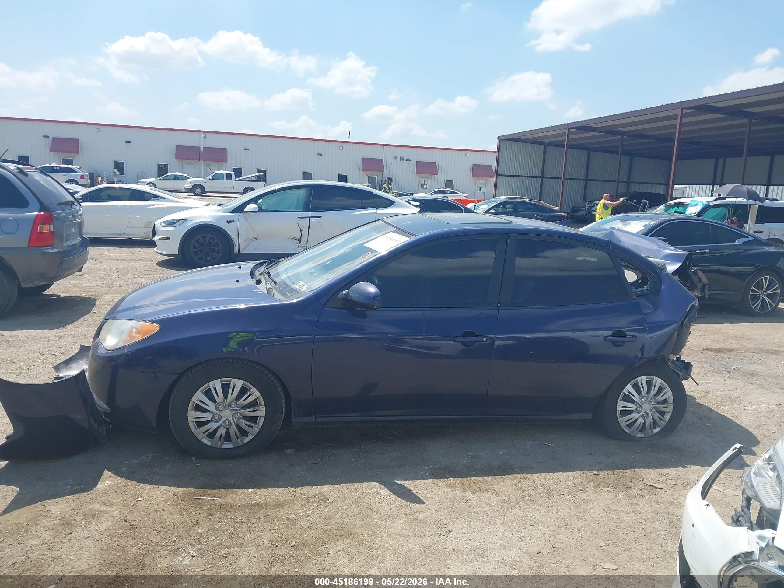 2010 Hyundai Elantra Gls Blue vin: KMHDU4AD3AU830573