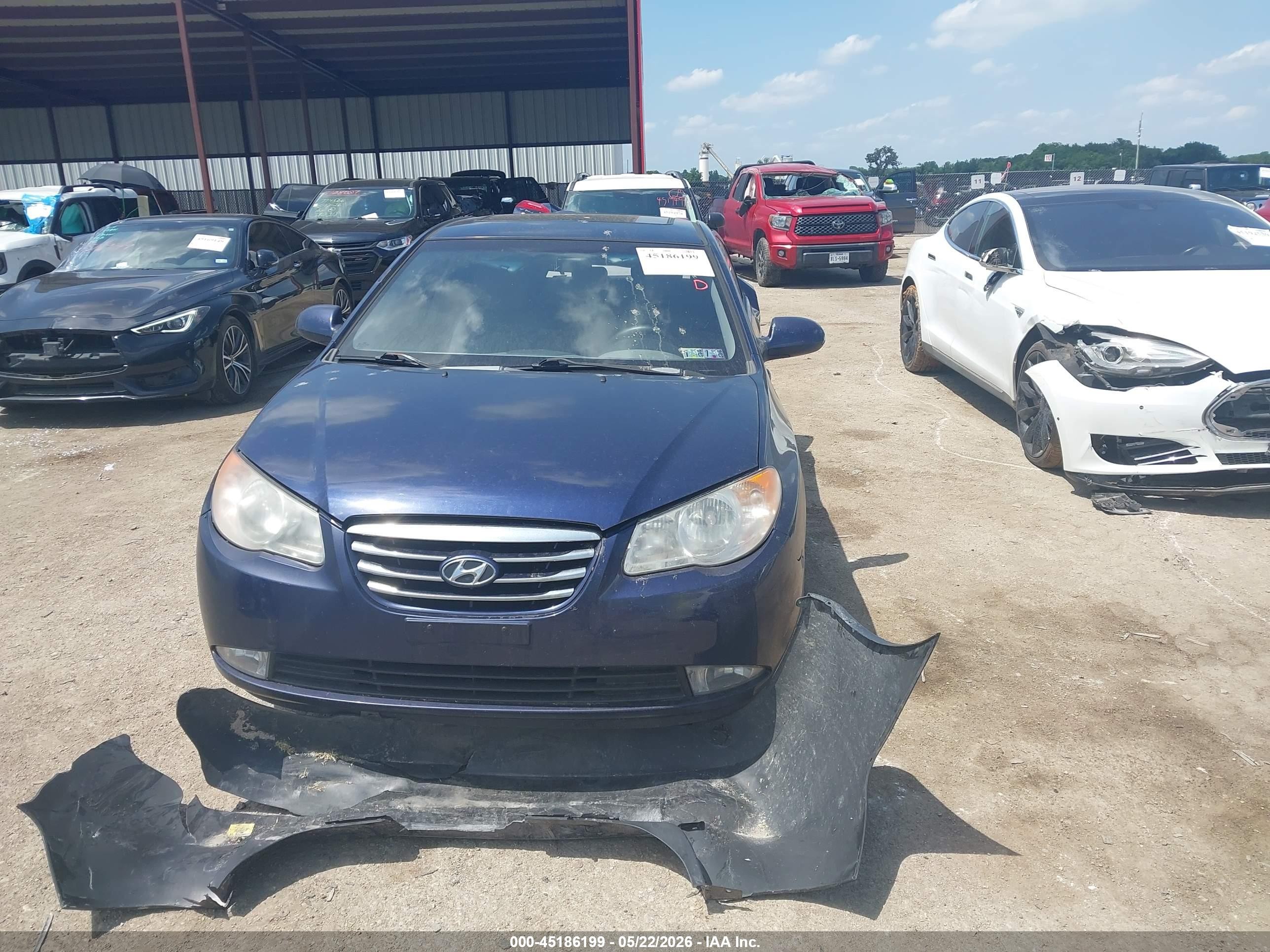 2010 Hyundai Elantra Gls Blue vin: KMHDU4AD3AU830573