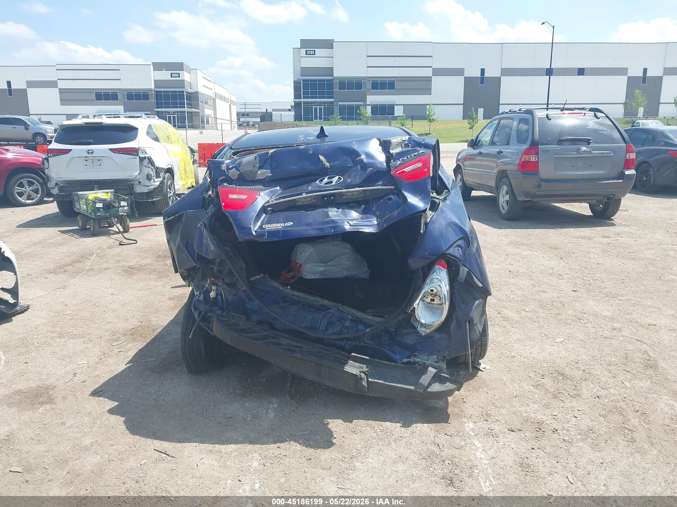2010 Hyundai Elantra Gls Blue vin: KMHDU4AD3AU830573