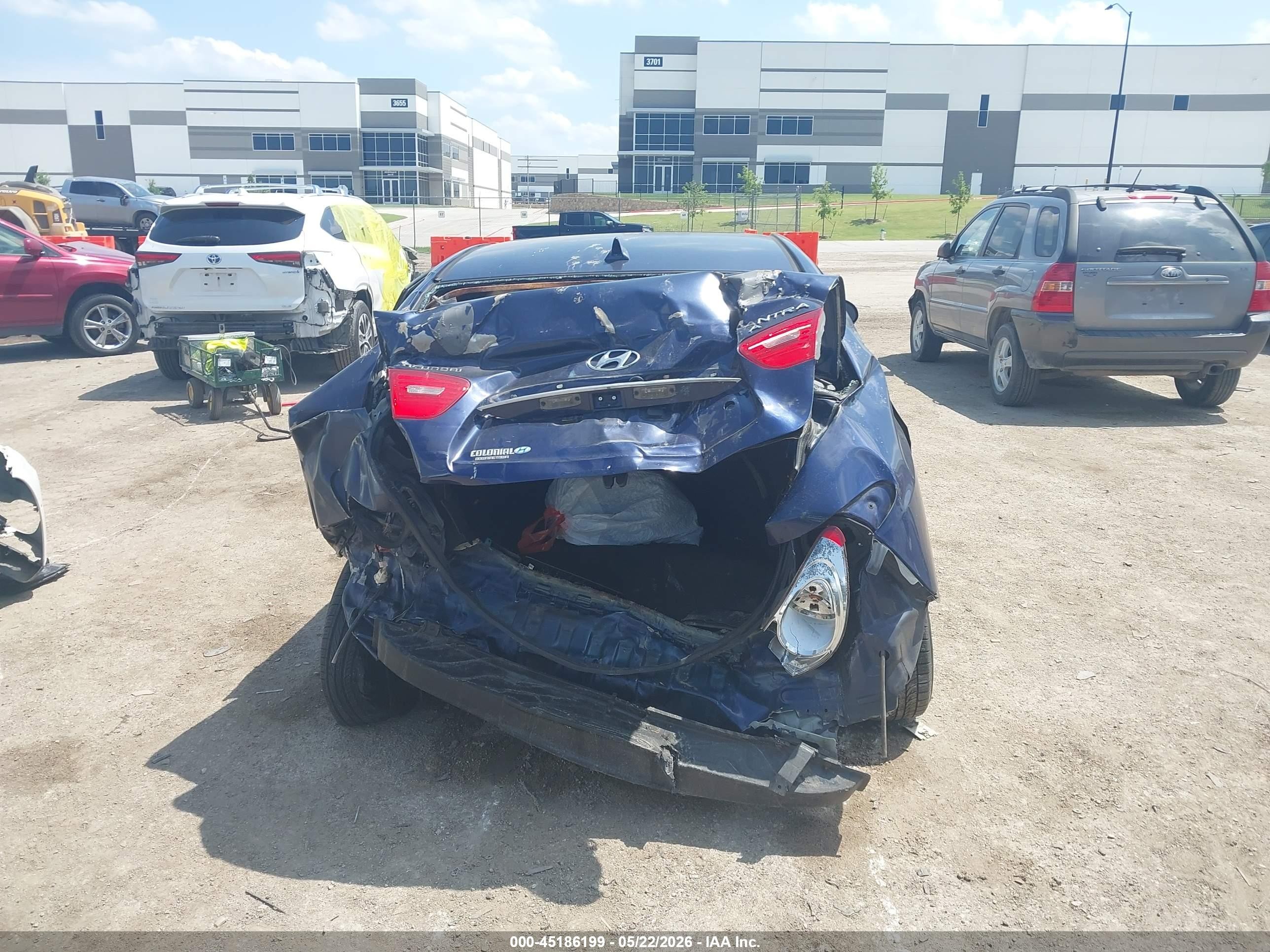 2010 Hyundai Elantra Gls Blue vin: KMHDU4AD3AU830573
