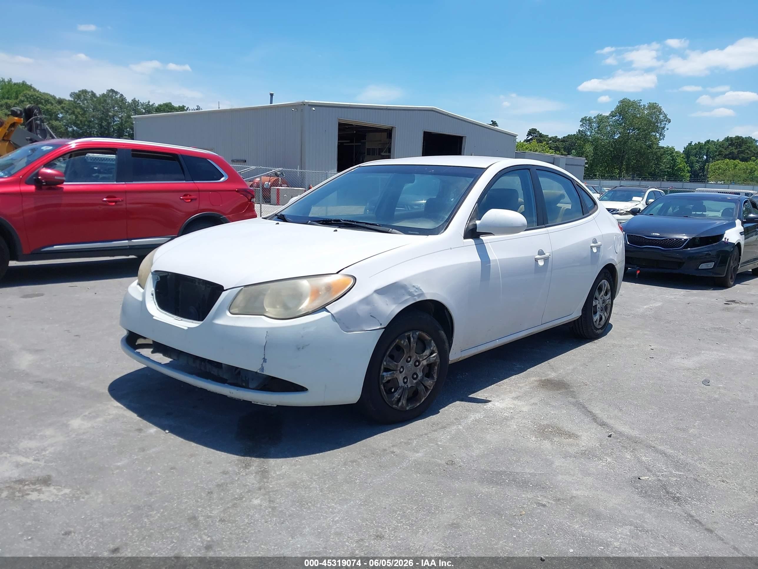 2010 Hyundai Elantra Gls White vin: KMHDU4AD3AU852623